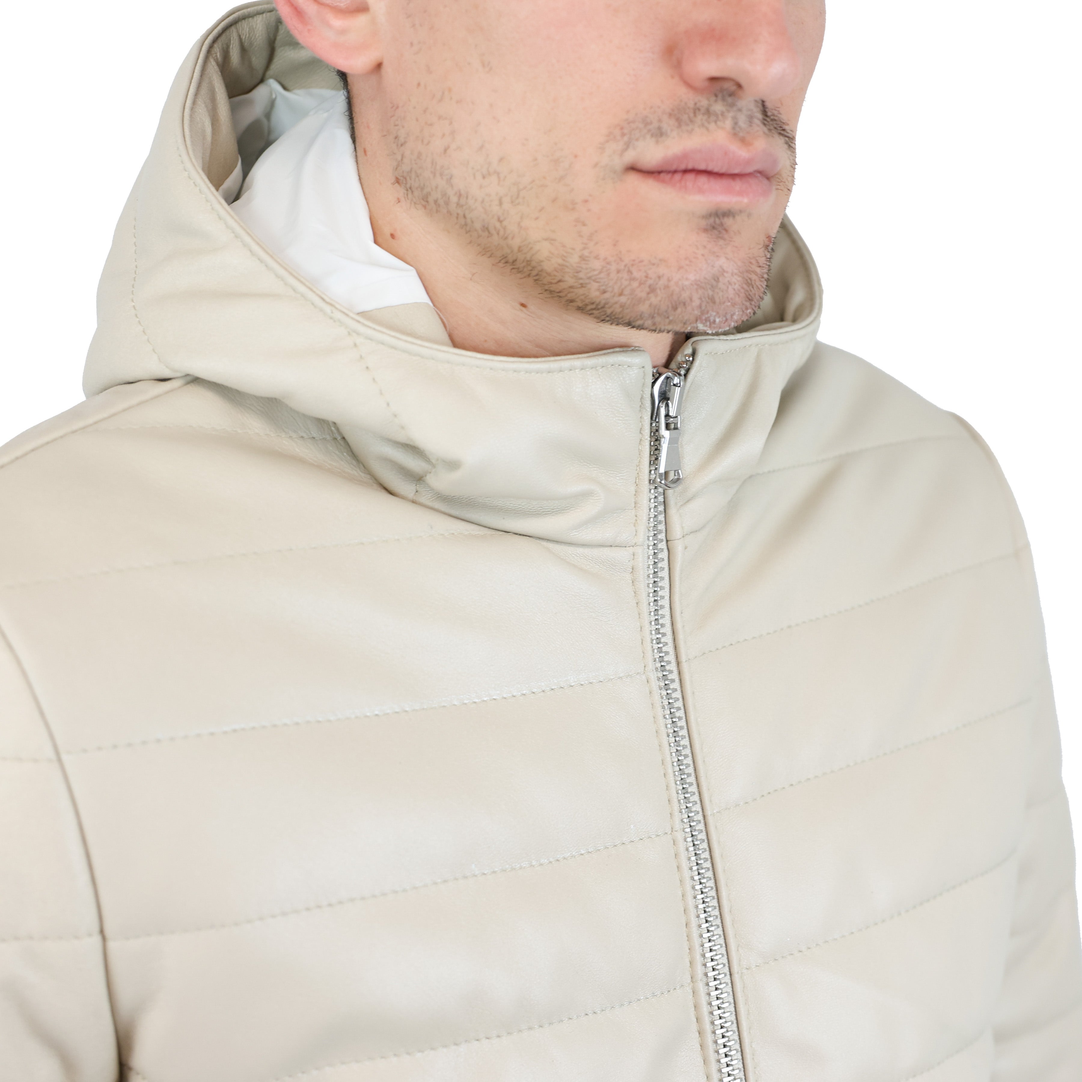 Leather down jacket 75LR5NLI