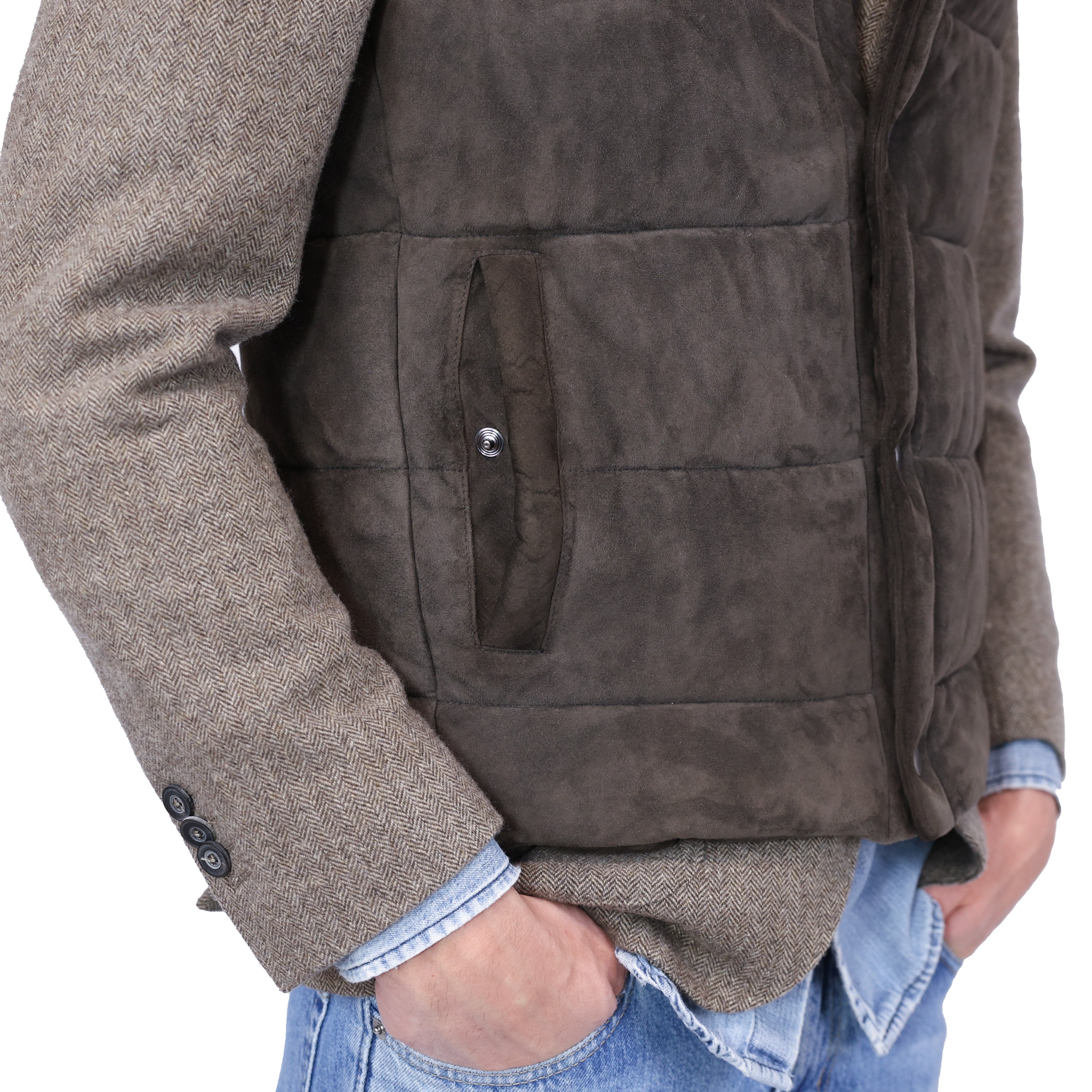 Leather down jacket 75LSSMO