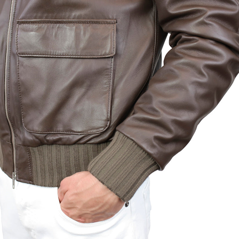 Bomber in pelle 86LNABR