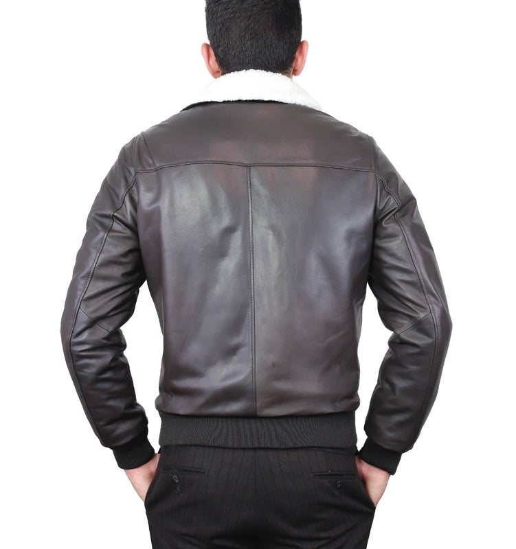 Leather bomber 89ECOMO