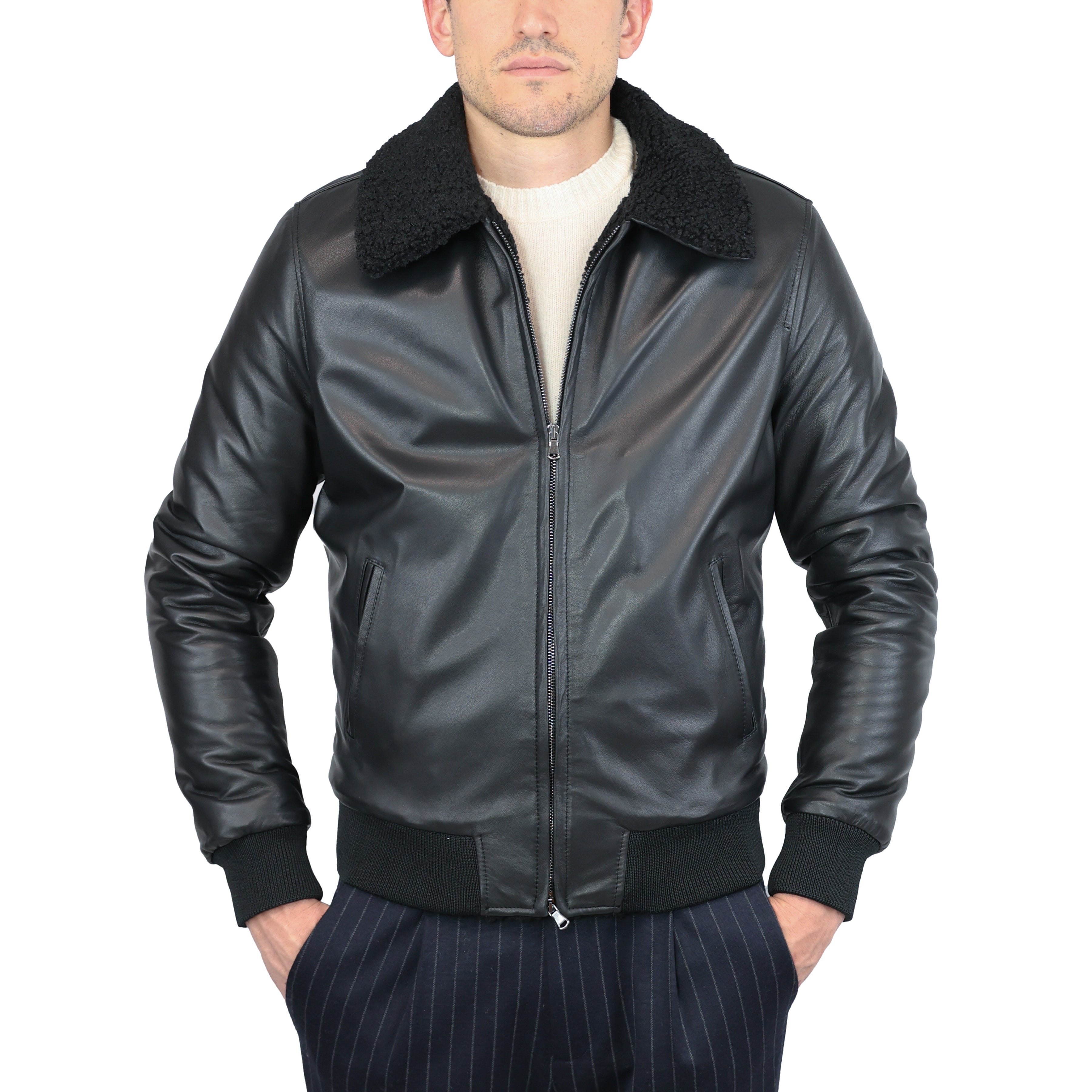 Bomber in pelle 89ECONE