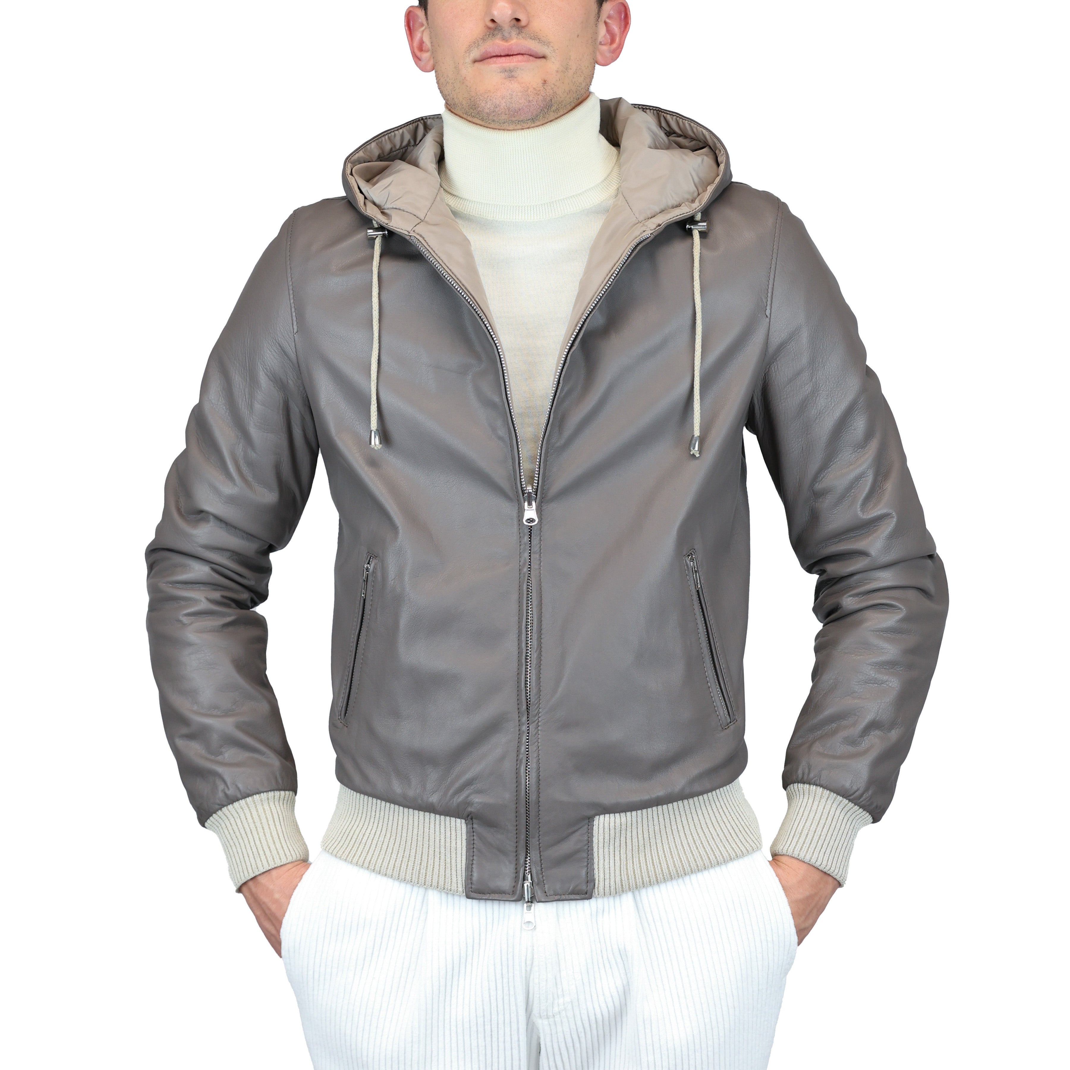 Chaqueta de cuero 89LCNGR