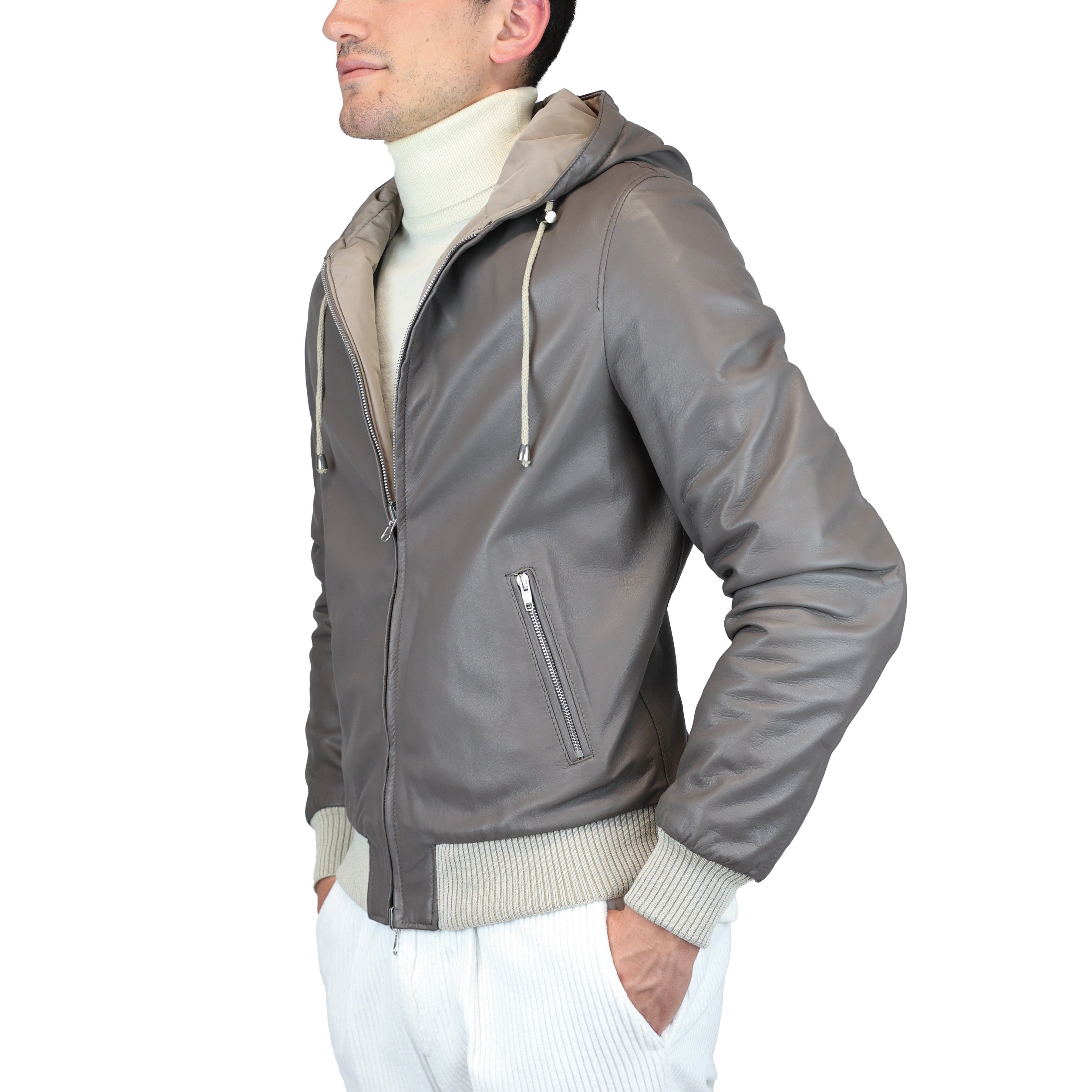 Chaqueta de cuero 89LCNGR