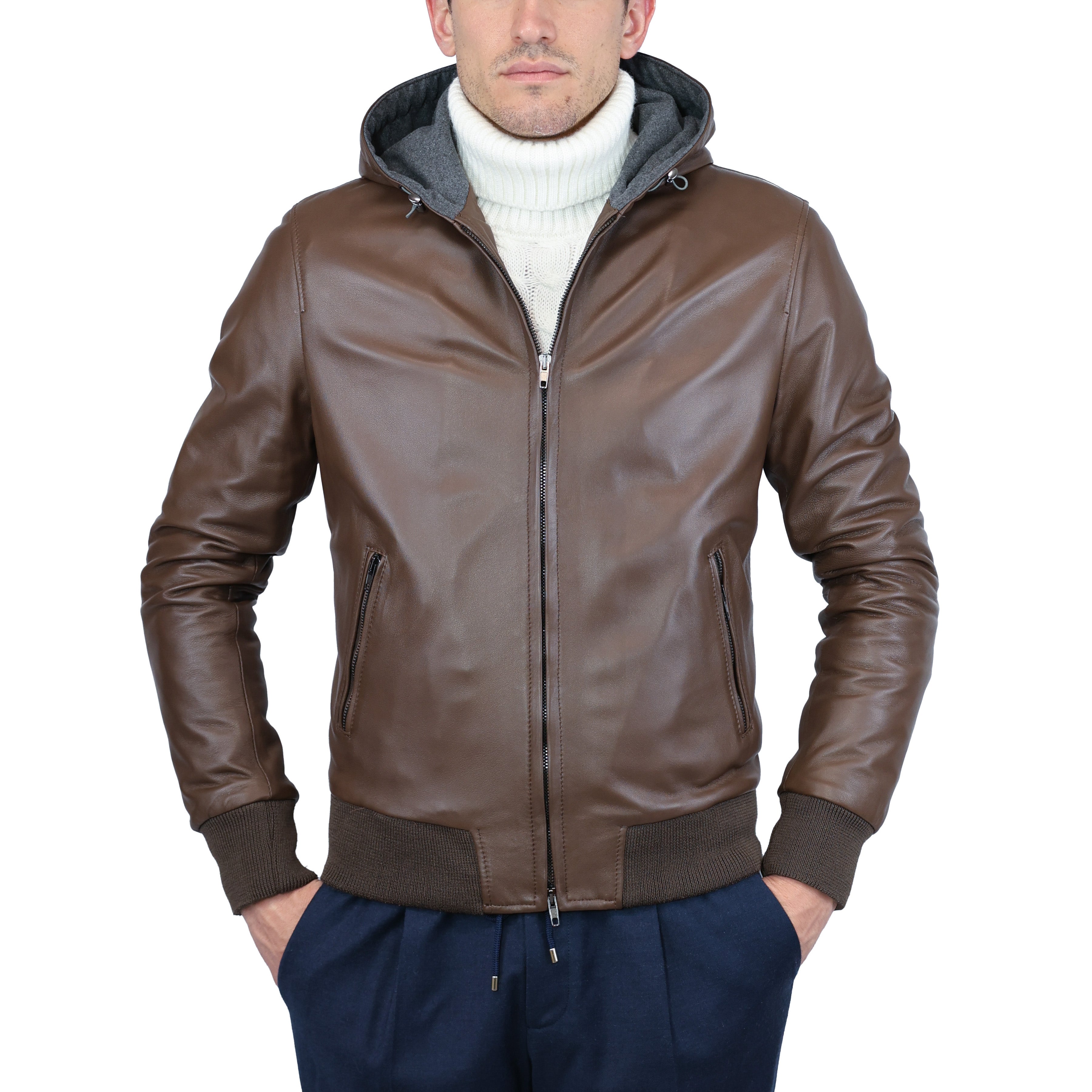 Chaqueta de cuero 89LCNTA