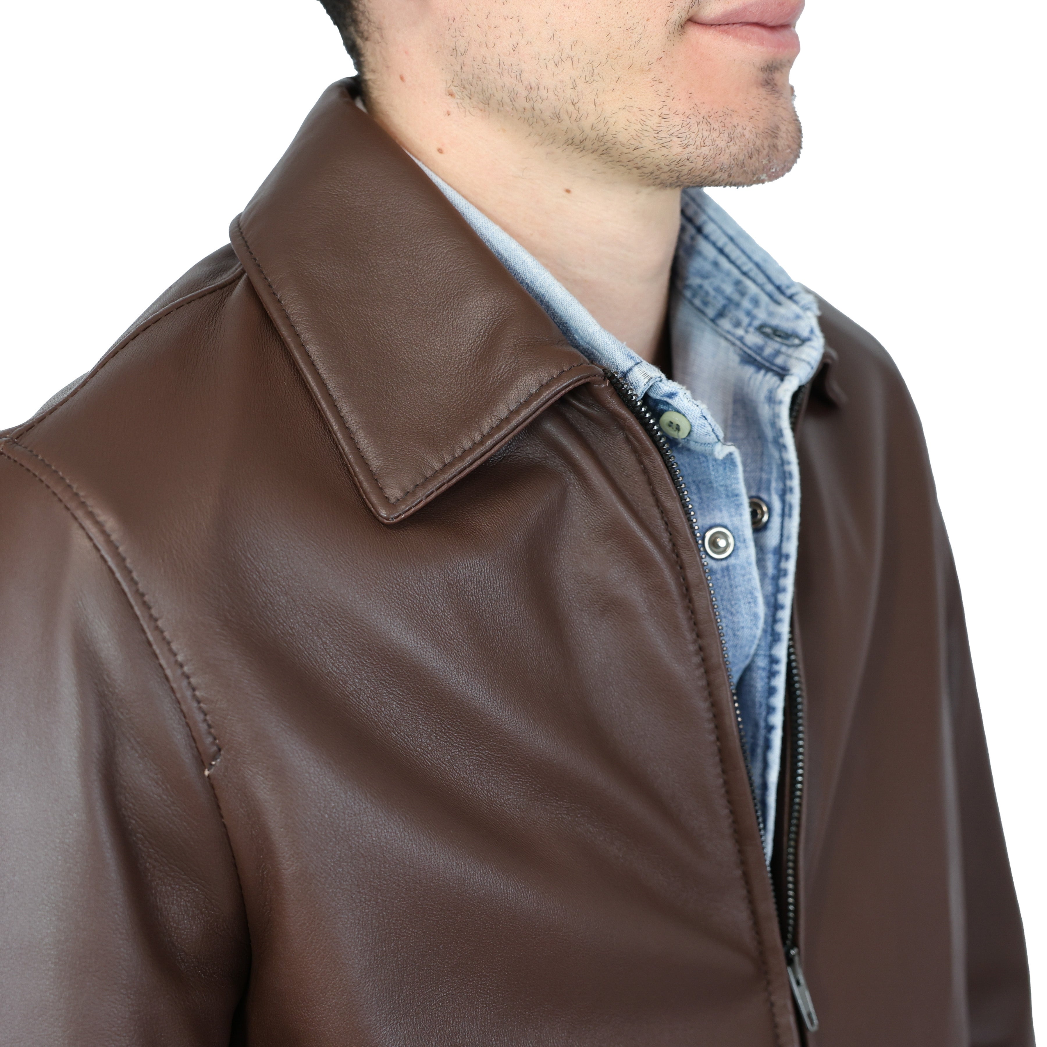 Leather bomber 89LCPNC