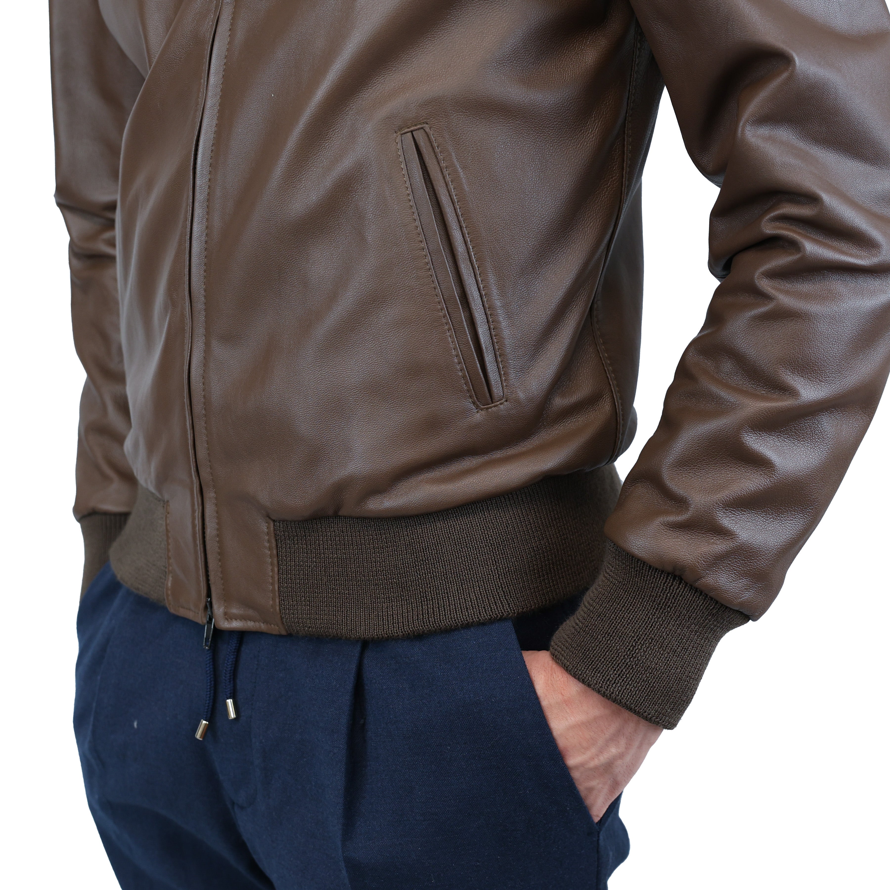 Chaqueta de cuero 89LNATA 