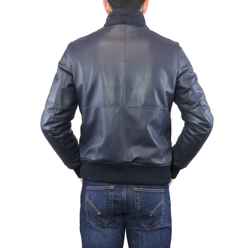 89LSNMA chaqueta bomber de cuero