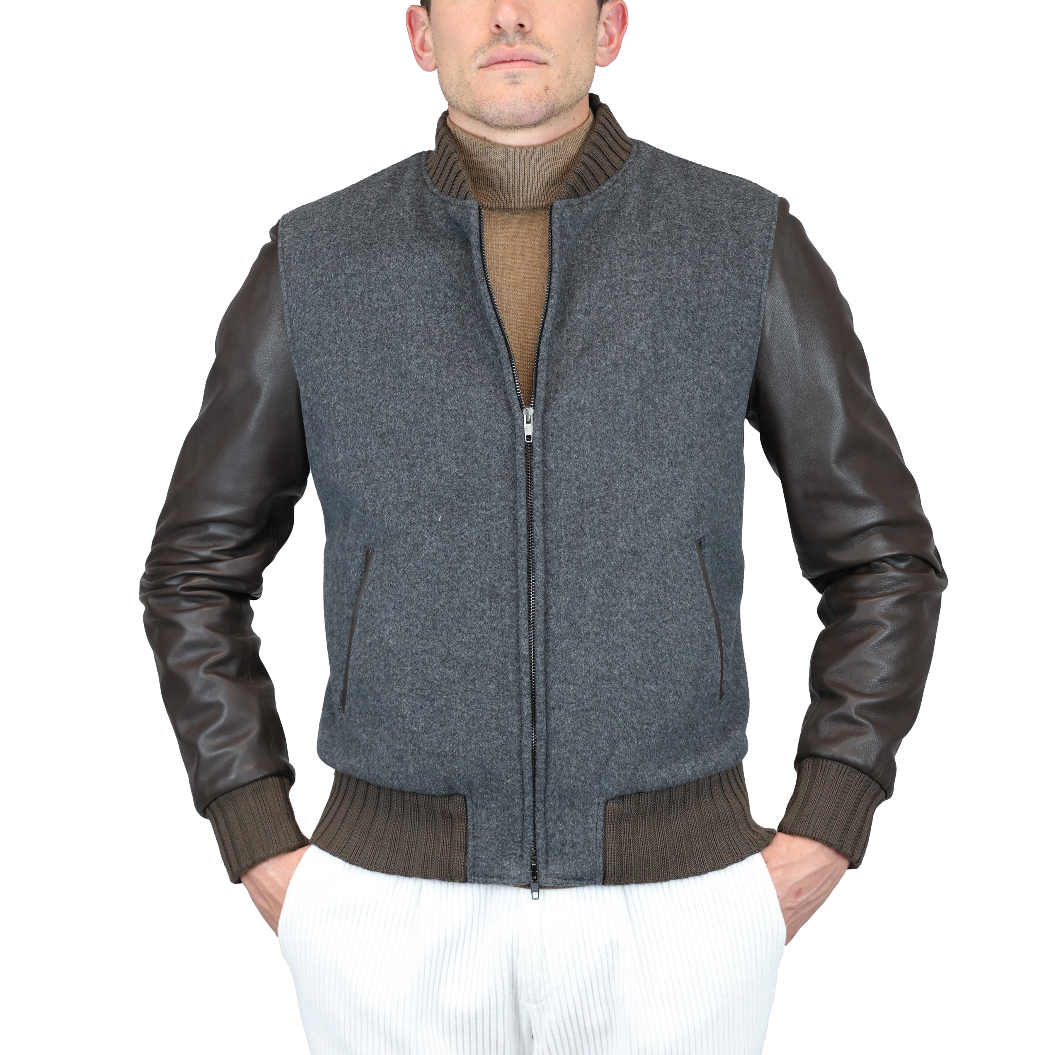 Leather bomber 89LTXNB