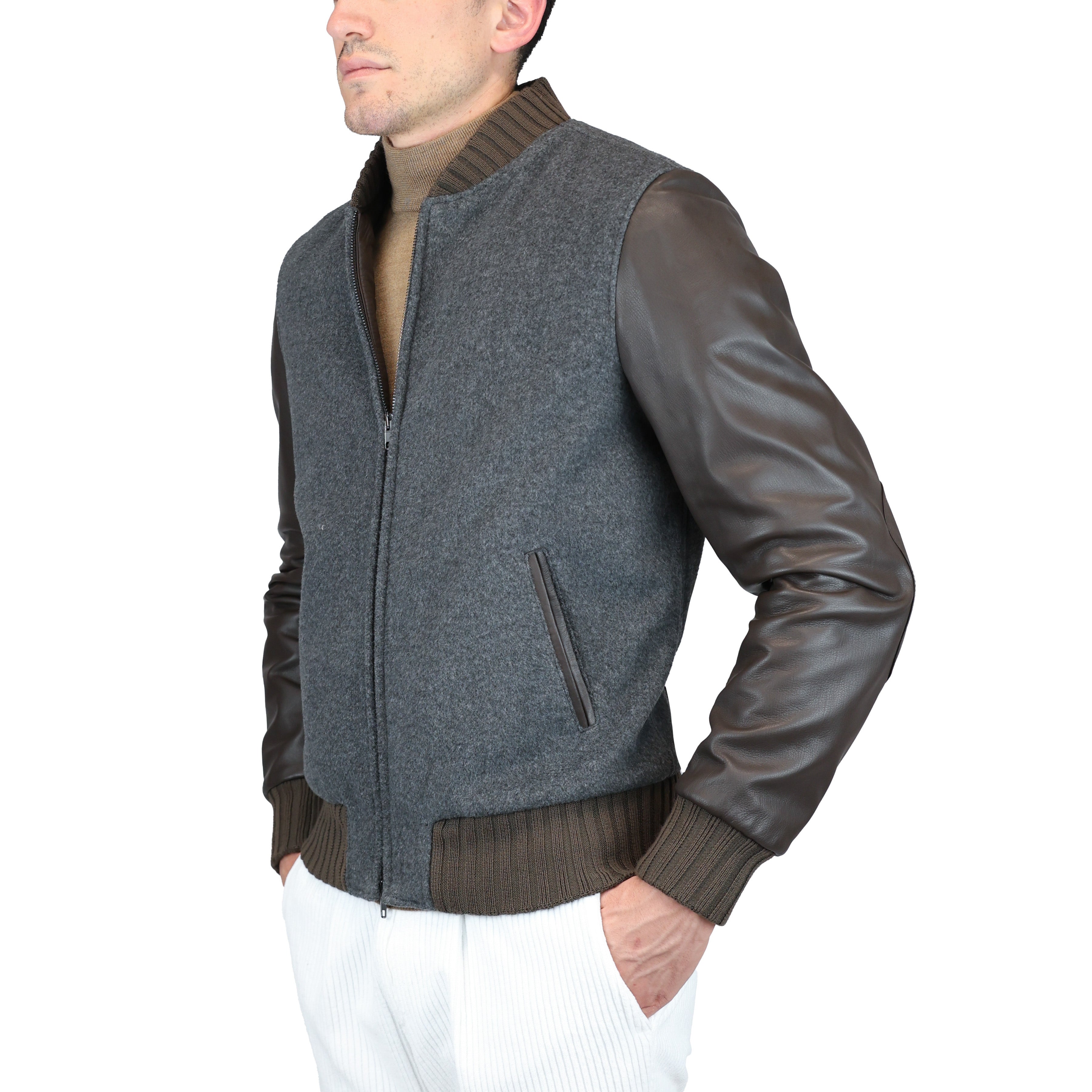 Leather bomber 89LTXNB