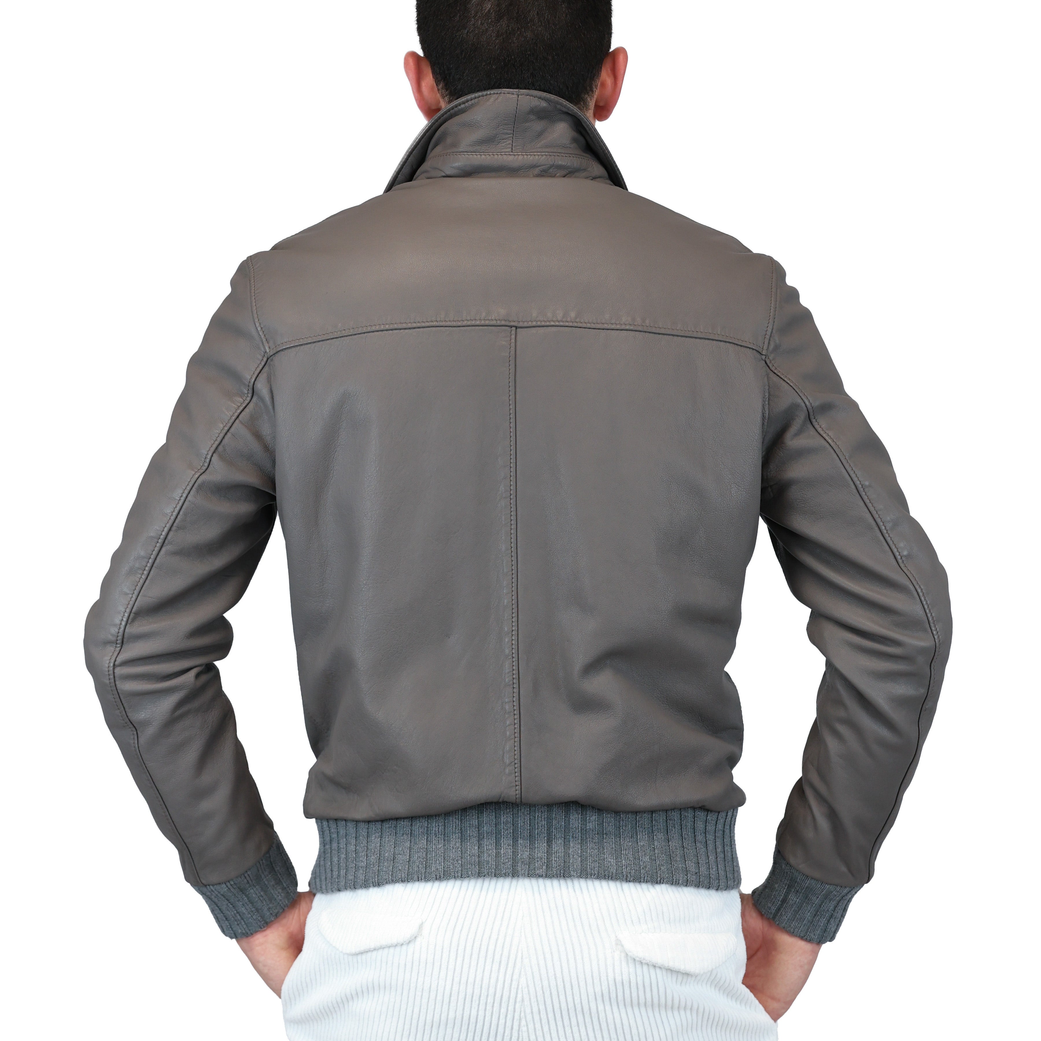 Leather bomber 91LWNGR