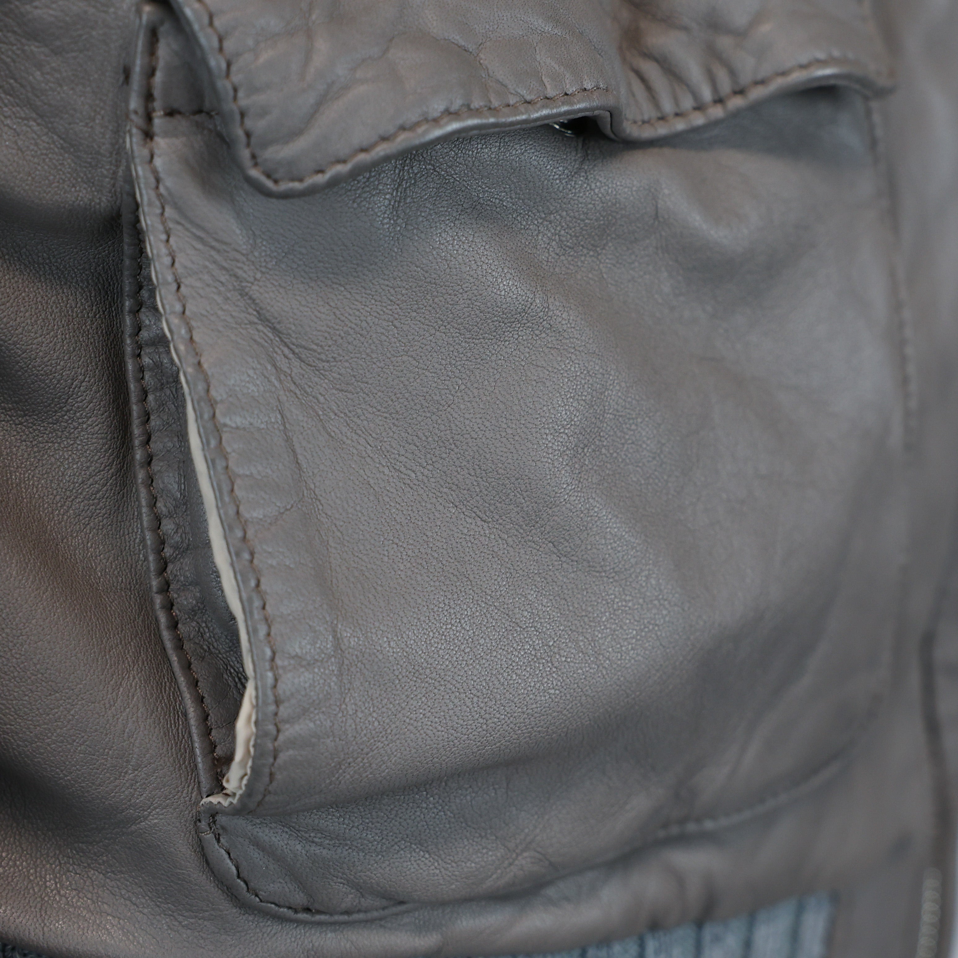 Leather bomber 91LWNGR