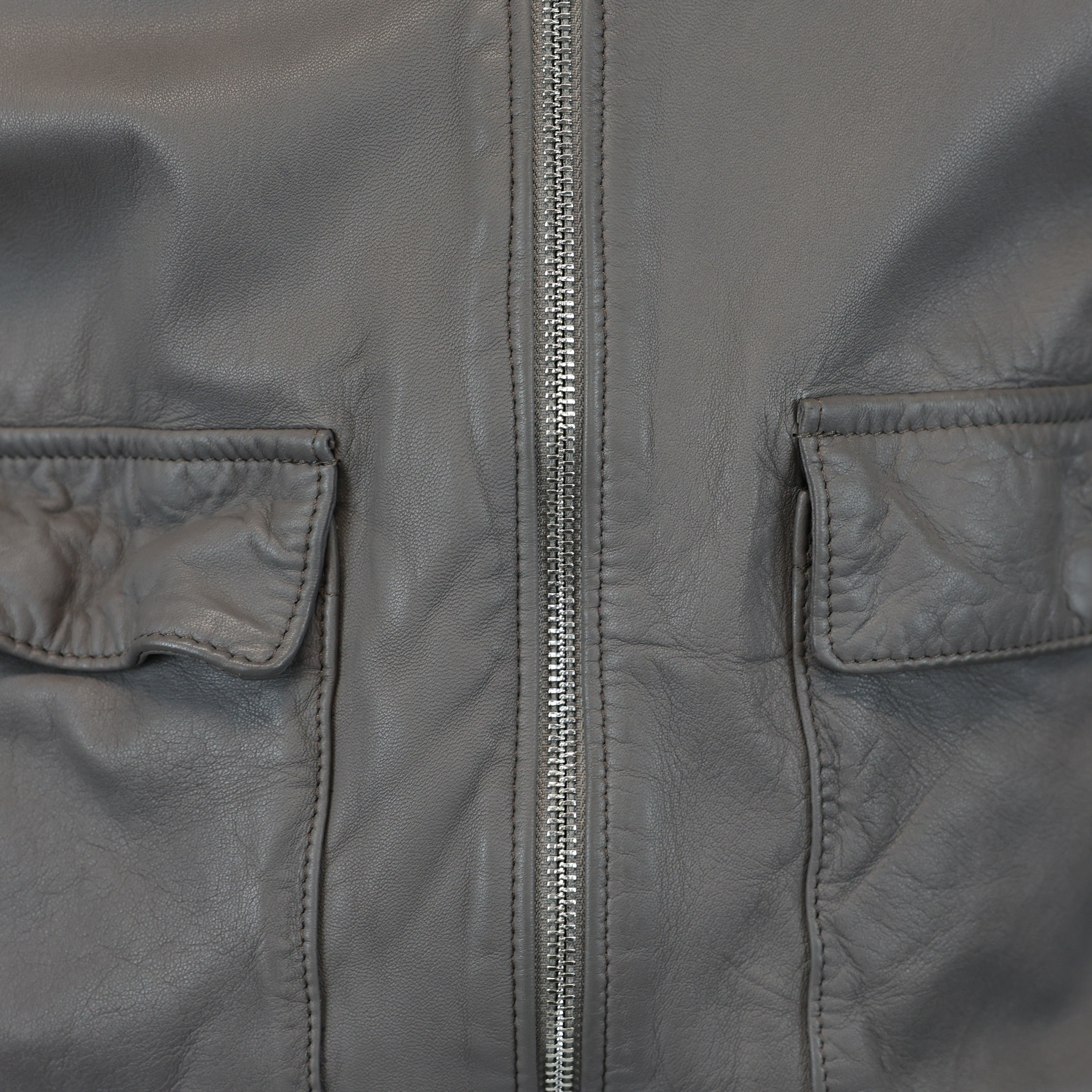 Leather bomber 91LWNGR