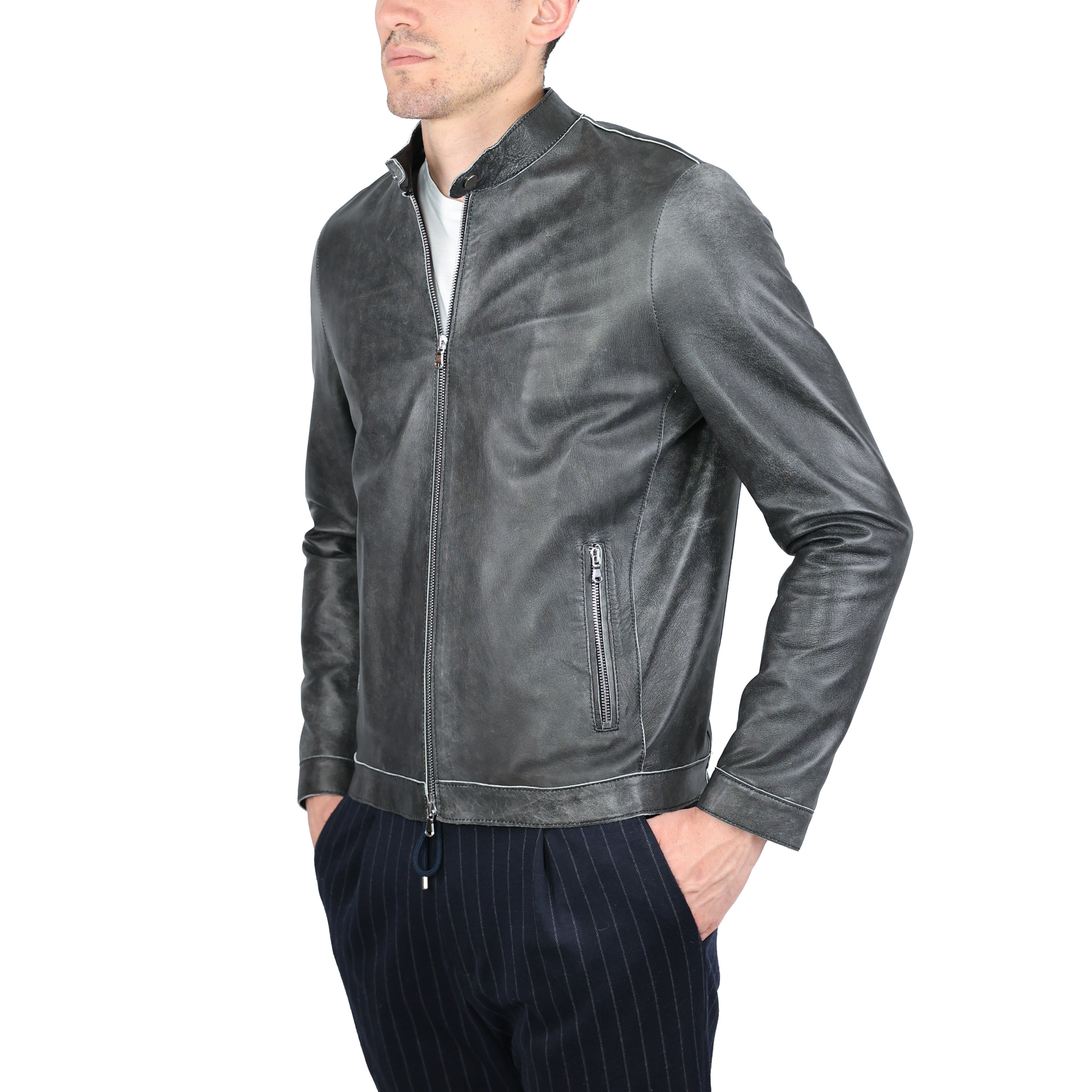 Leather Biker 97CRUNE