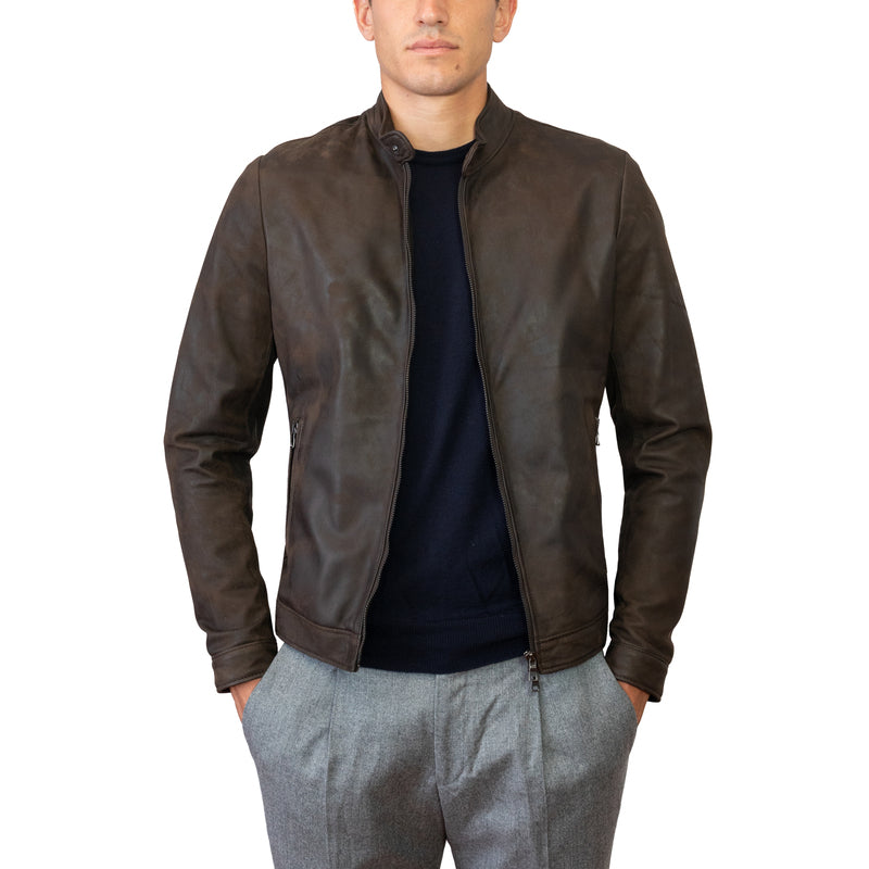 97VINBR leather jacket