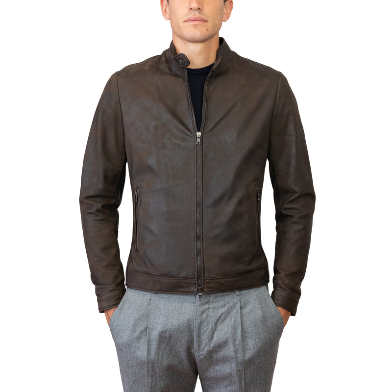 97VINBR leather jacket