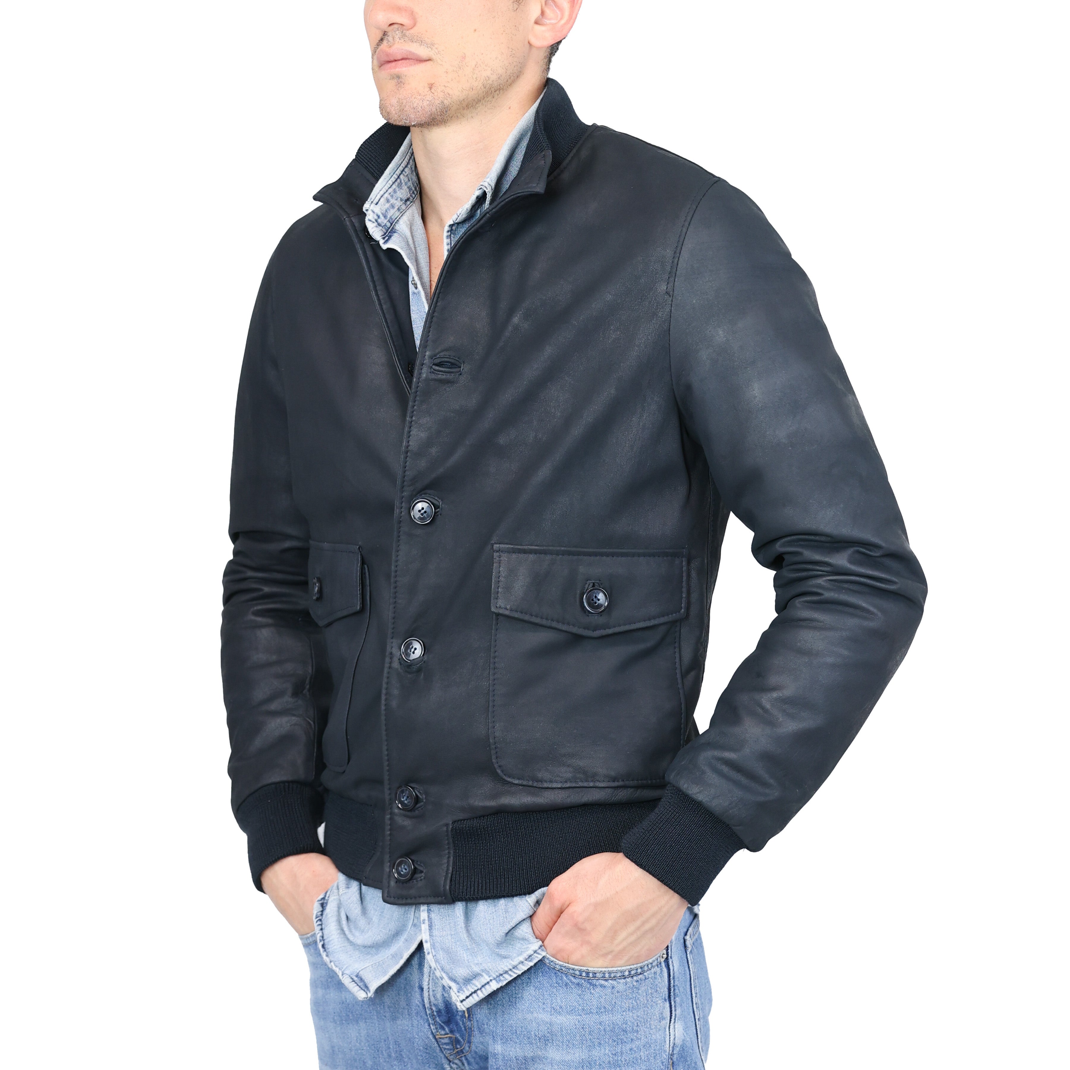 Veste en cuir 98LVIBL