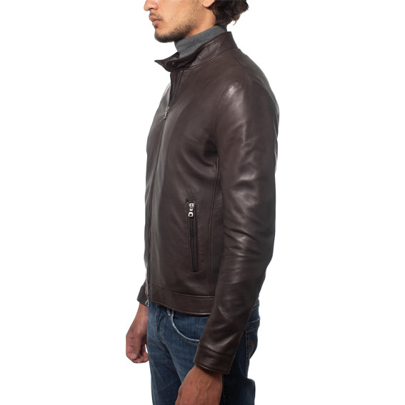 Biker in pelle 97TAMBR