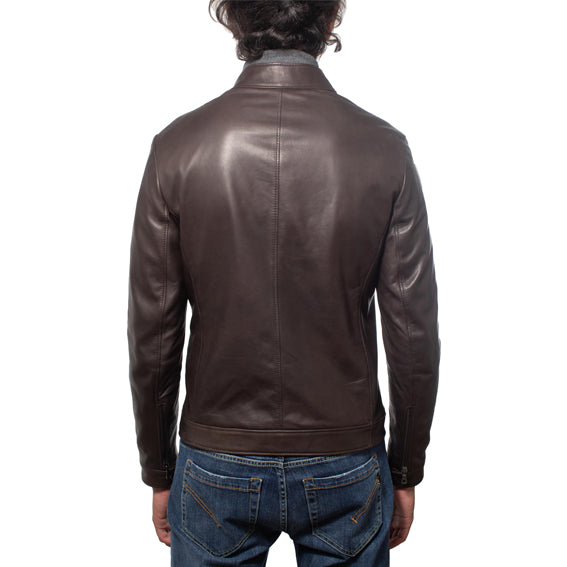 Biker in pelle 97TAMBR