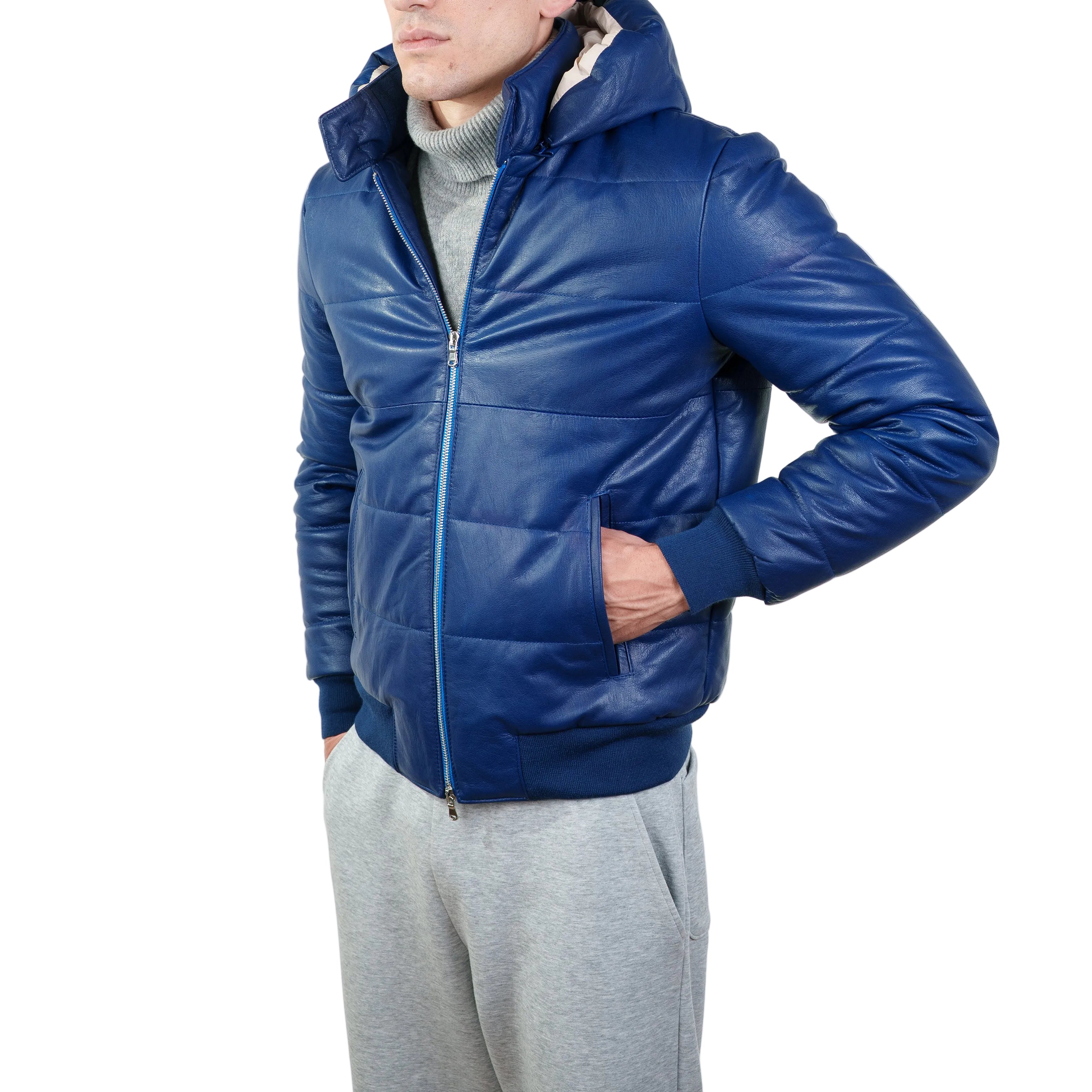 Piumino in pelle 89LCACO