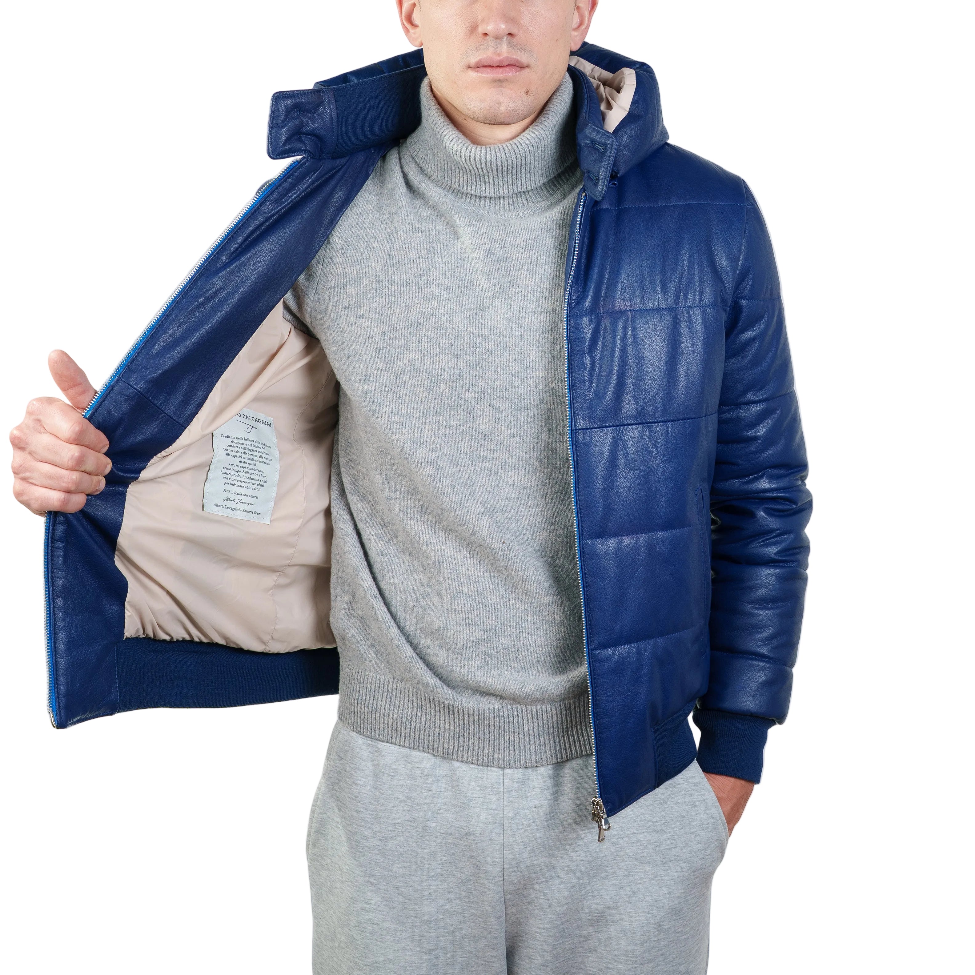 Piumino in pelle 89LCACO