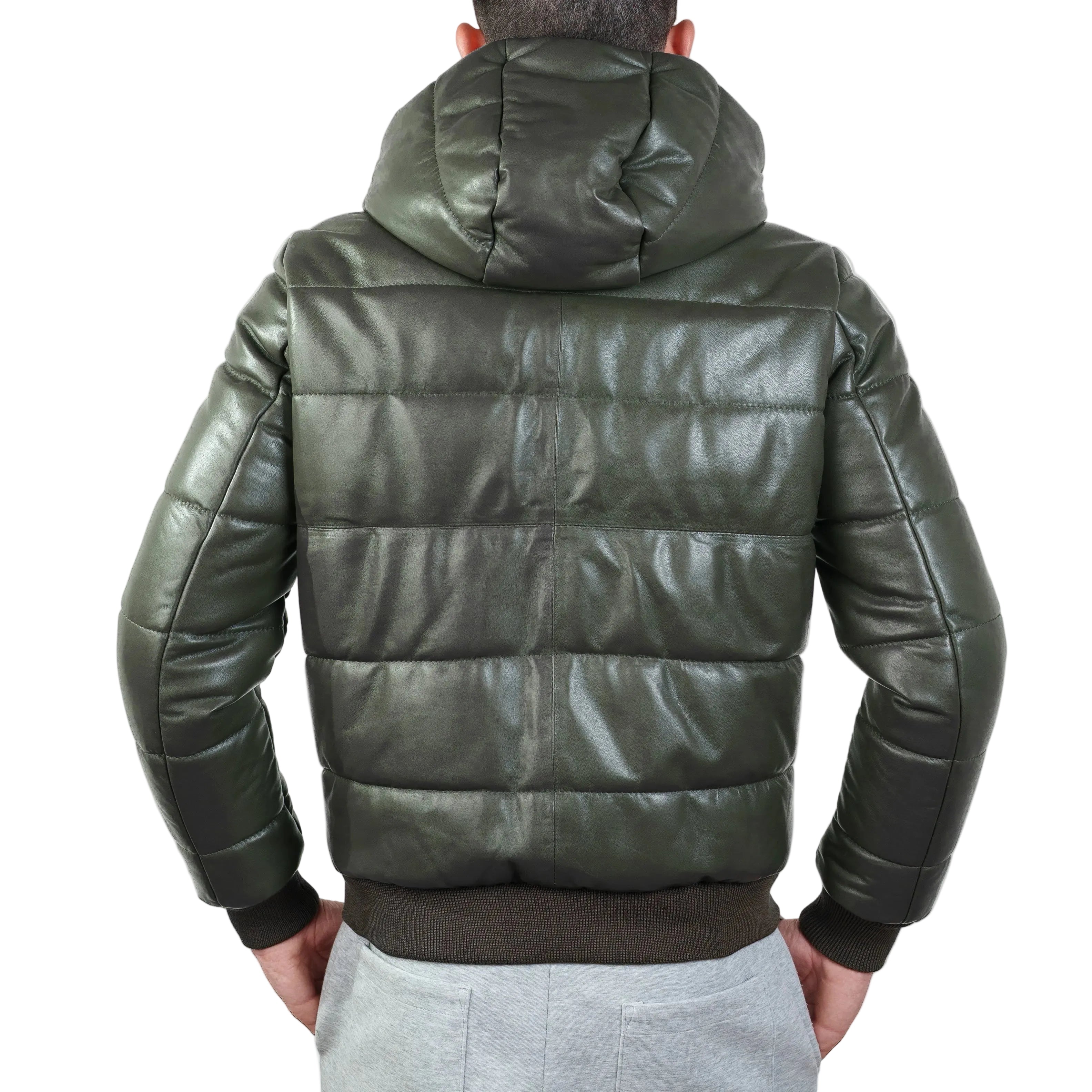 Piumino in pelle 89LCAMI