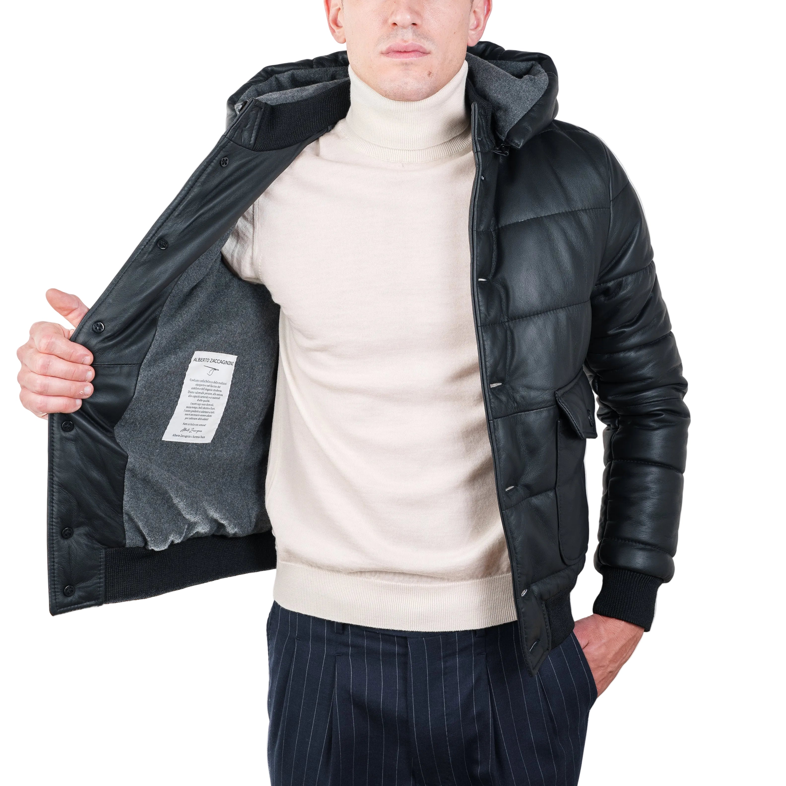 Piumino in pelle 98CLNNE
