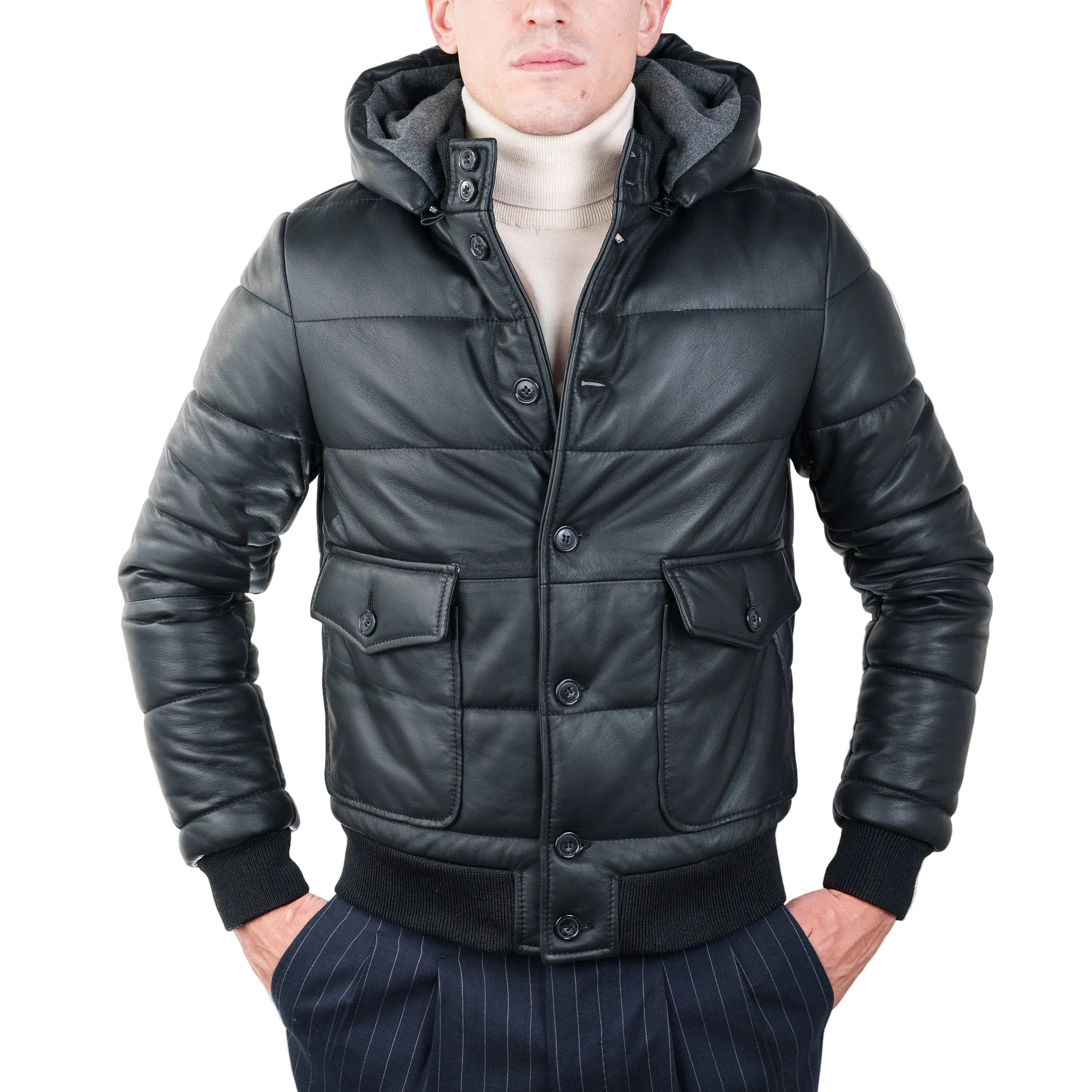 Piumino in pelle 98CLNNE