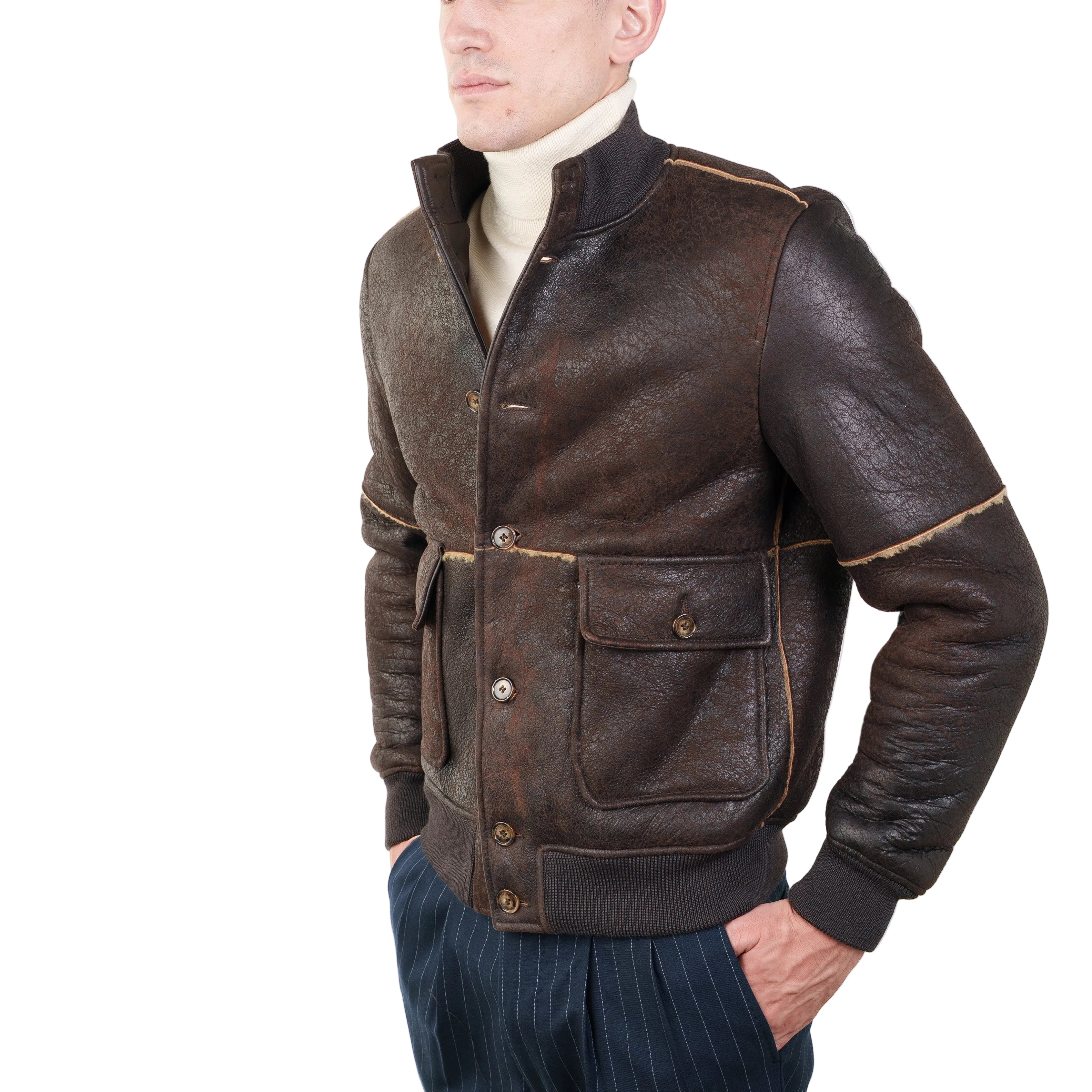 Bomber in Shearling 98CCSMV