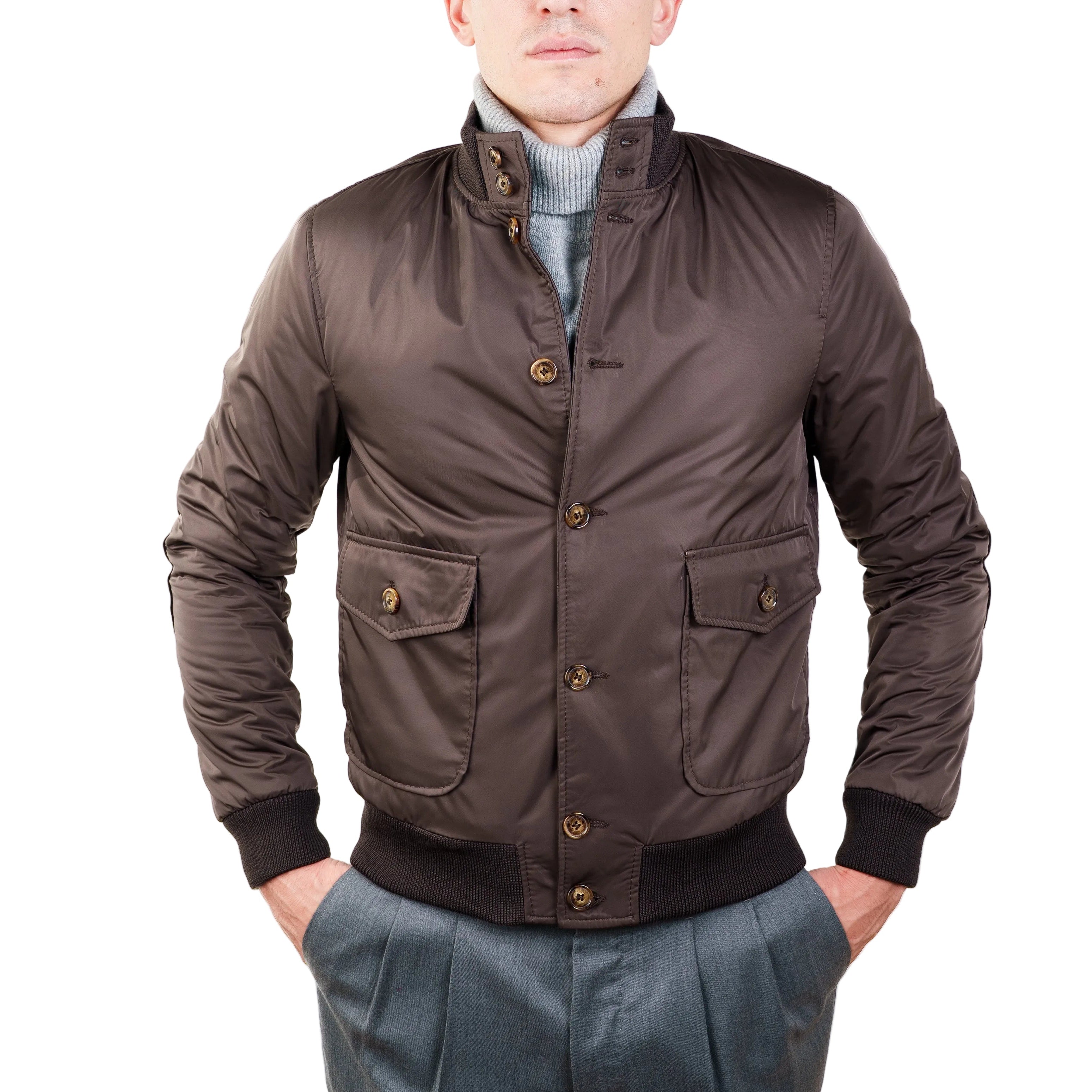 Bomber in Tessuto Pelle 98LTXNM