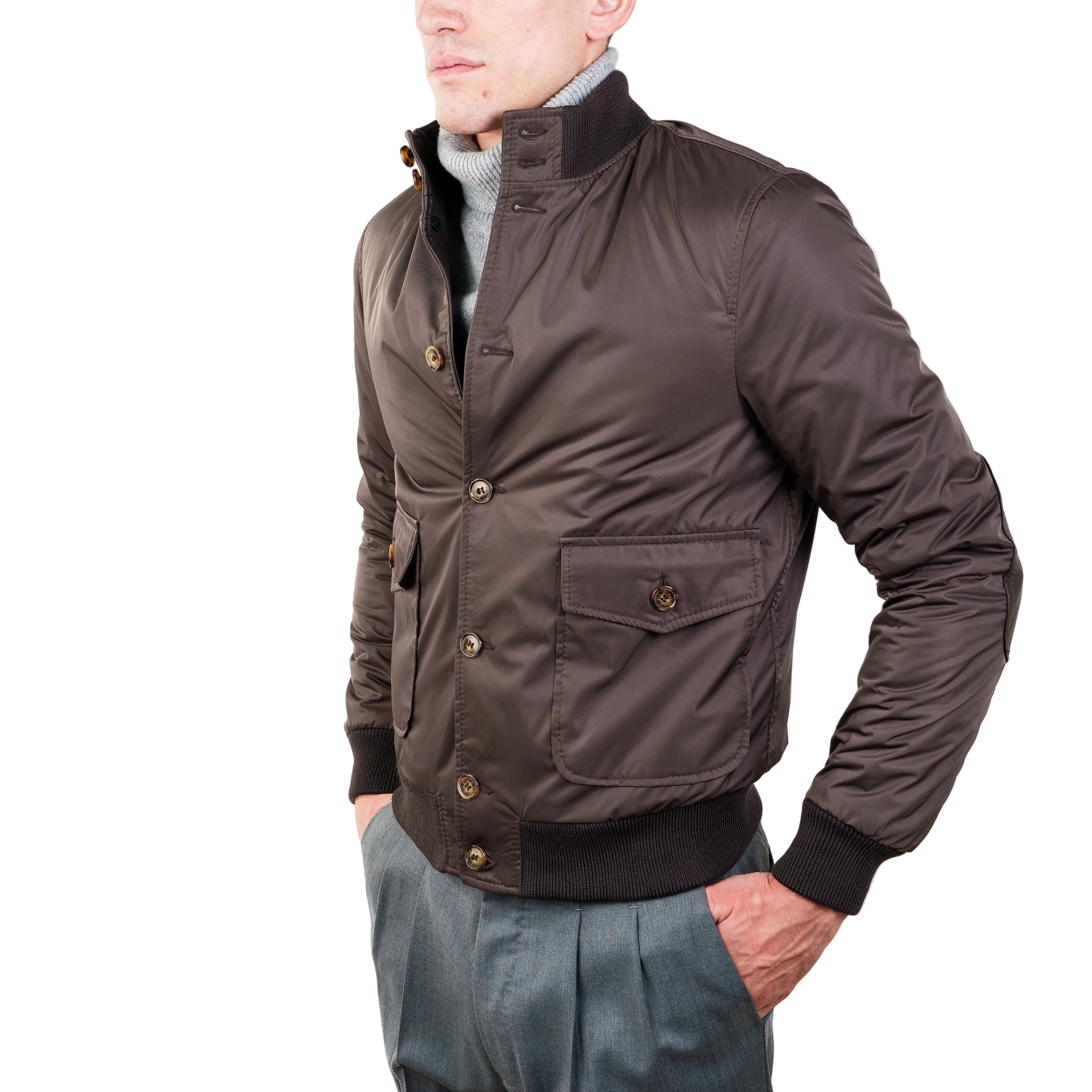 Bomber in Tessuto Pelle 98LTXNM
