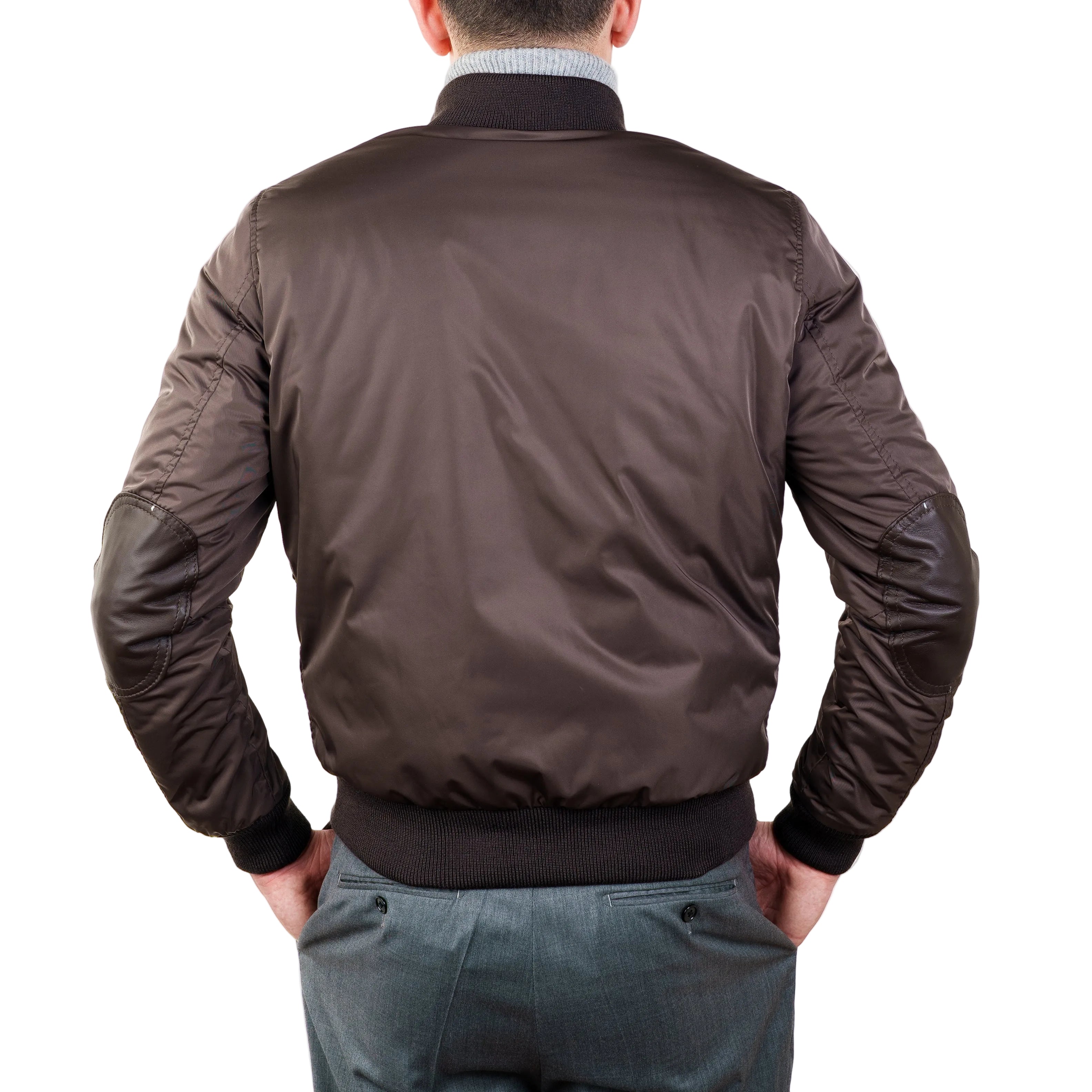 Bomber in Tessuto Pelle 98LTXNM