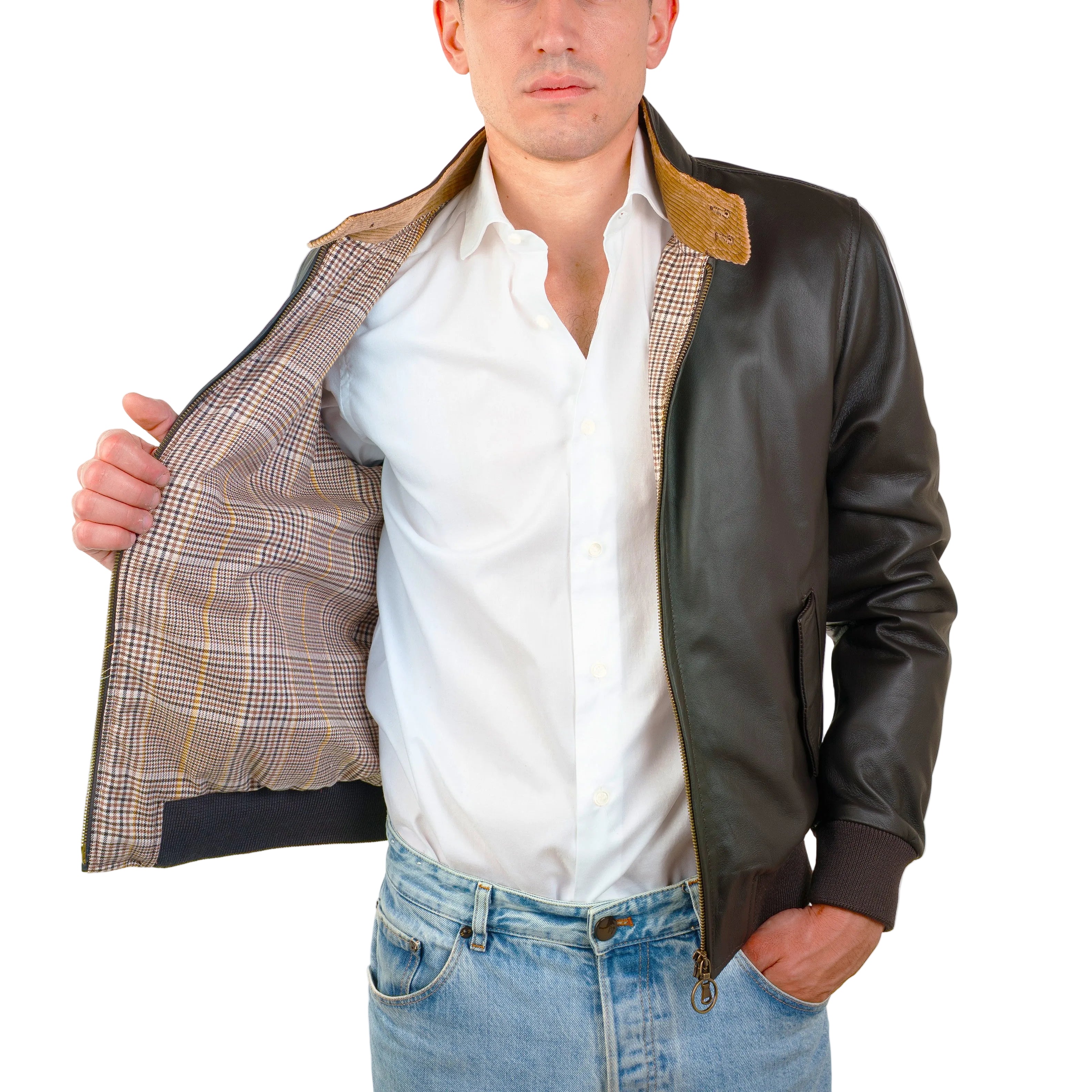 Giacca in pelle 89BRNMO