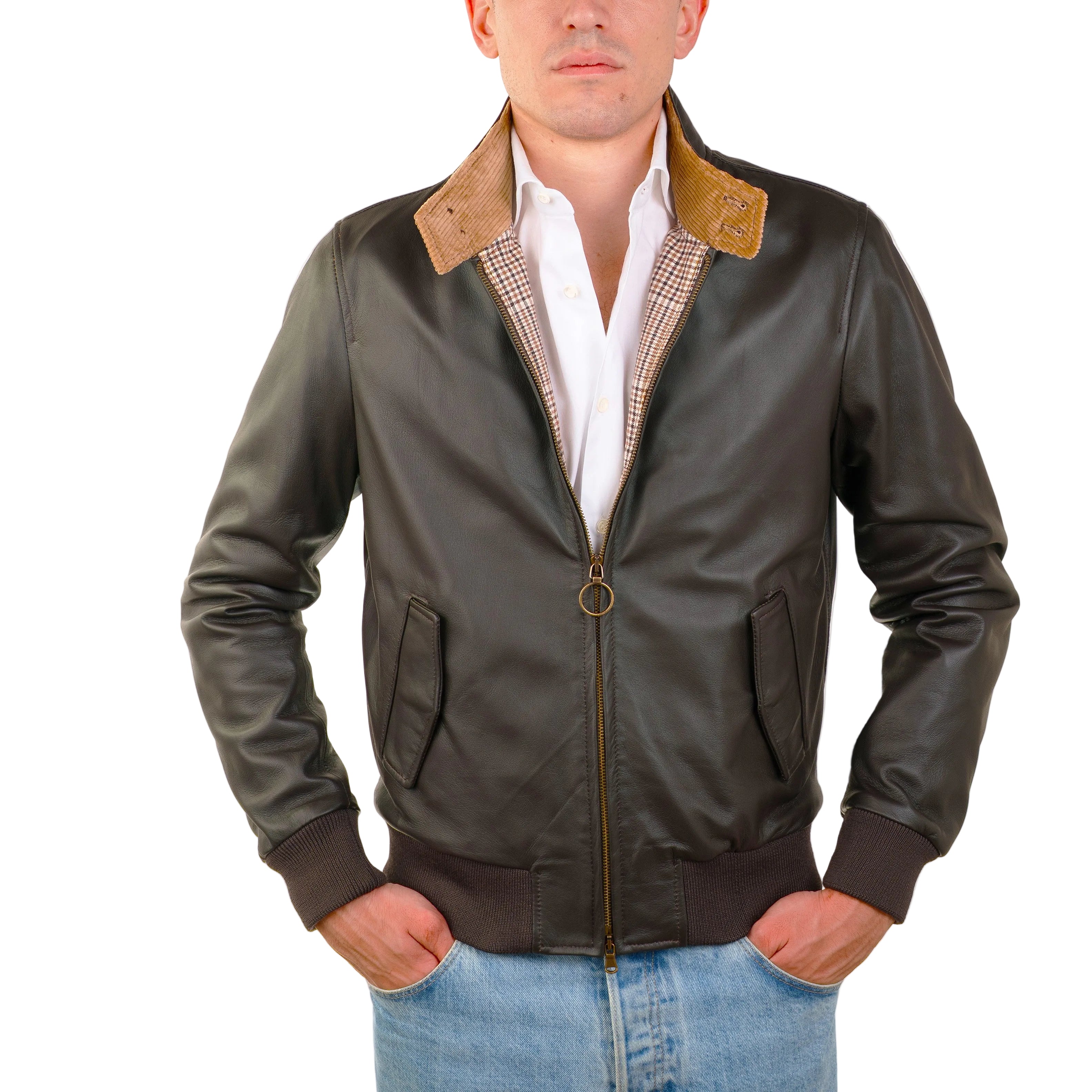 Giacca in pelle 89BRNMO
