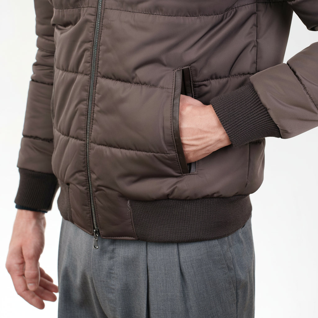 Piumino in Tessuto Pelle 89LCTXM