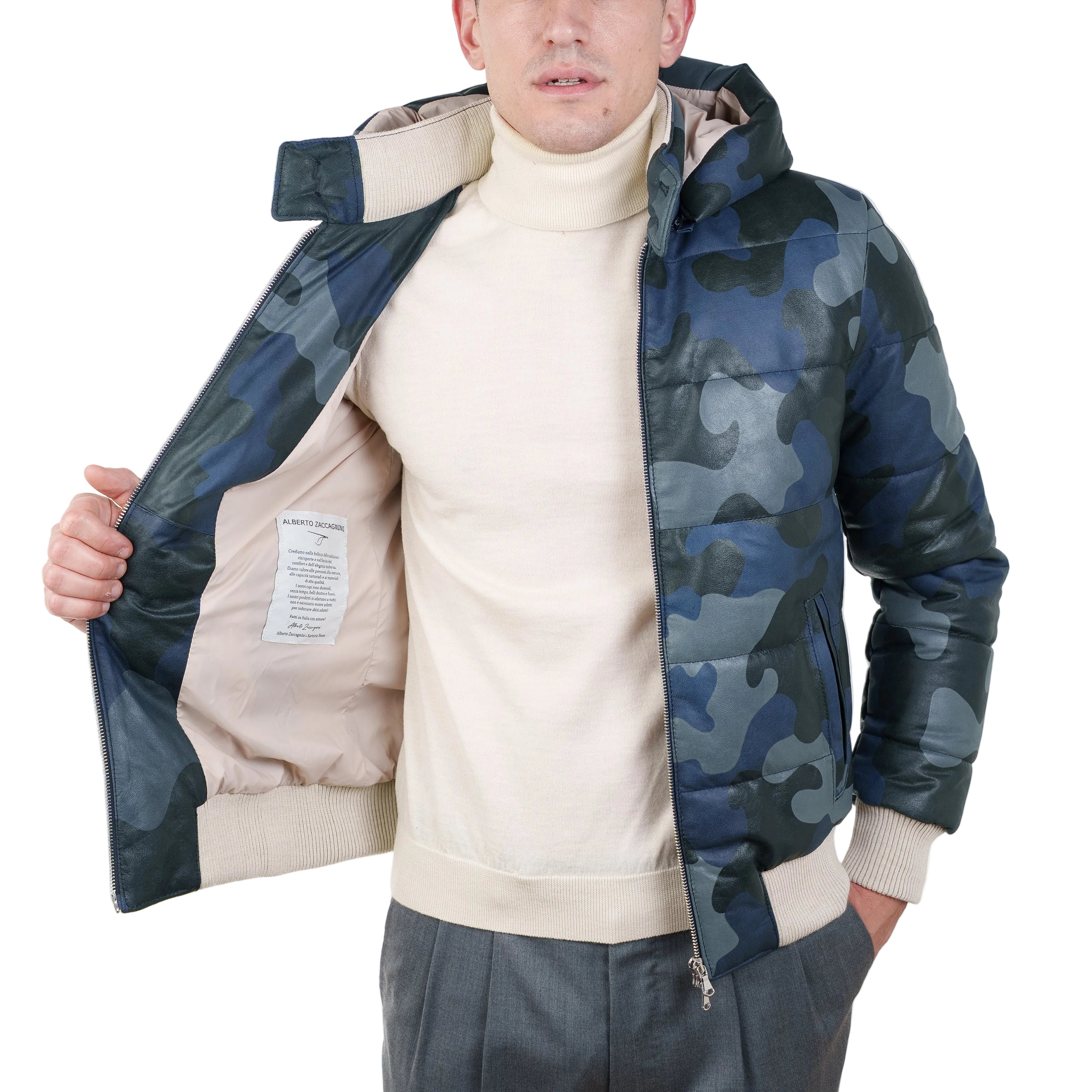 Piumino in pelle 89LCACB