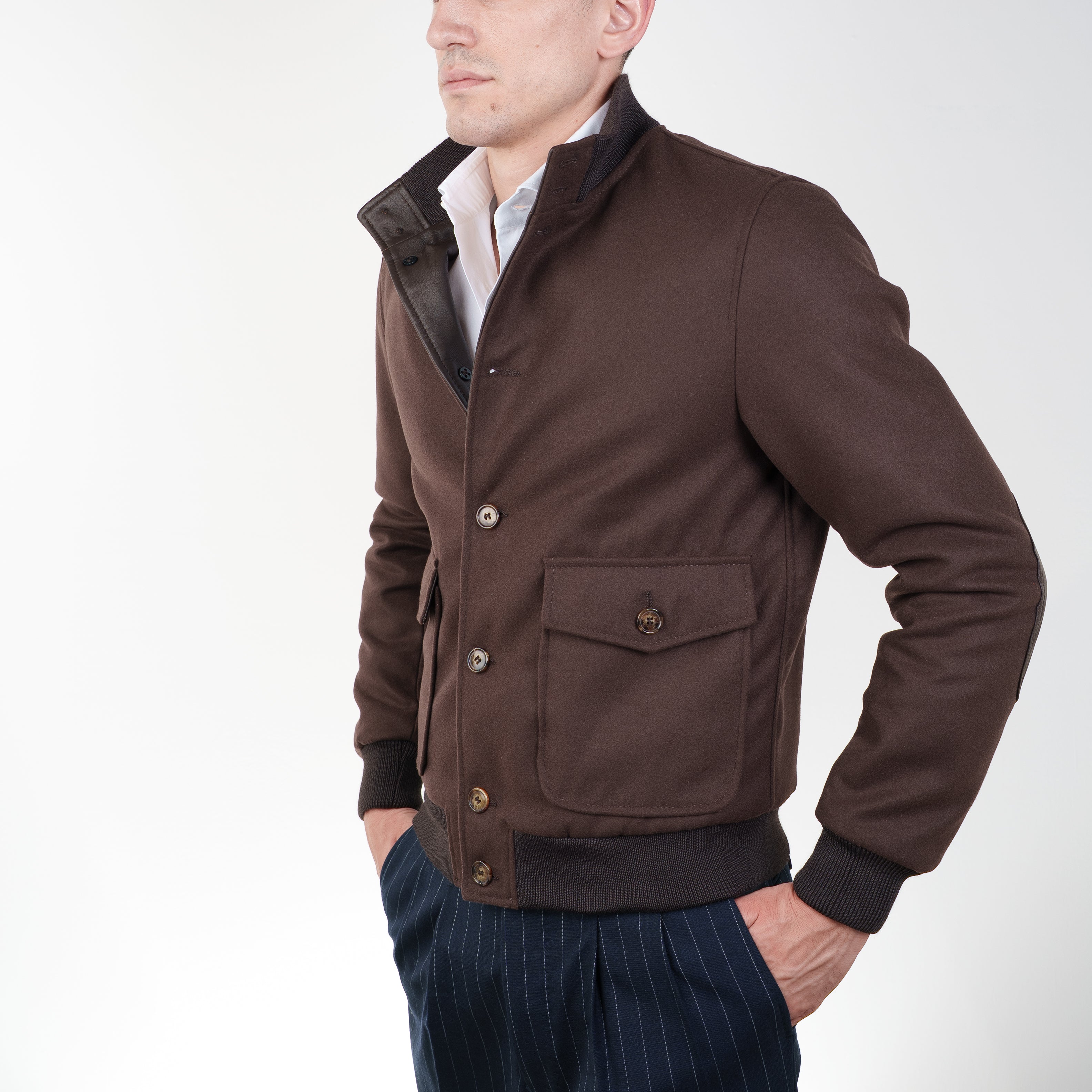Bomber in Tessuto Pelle 98TEXMO