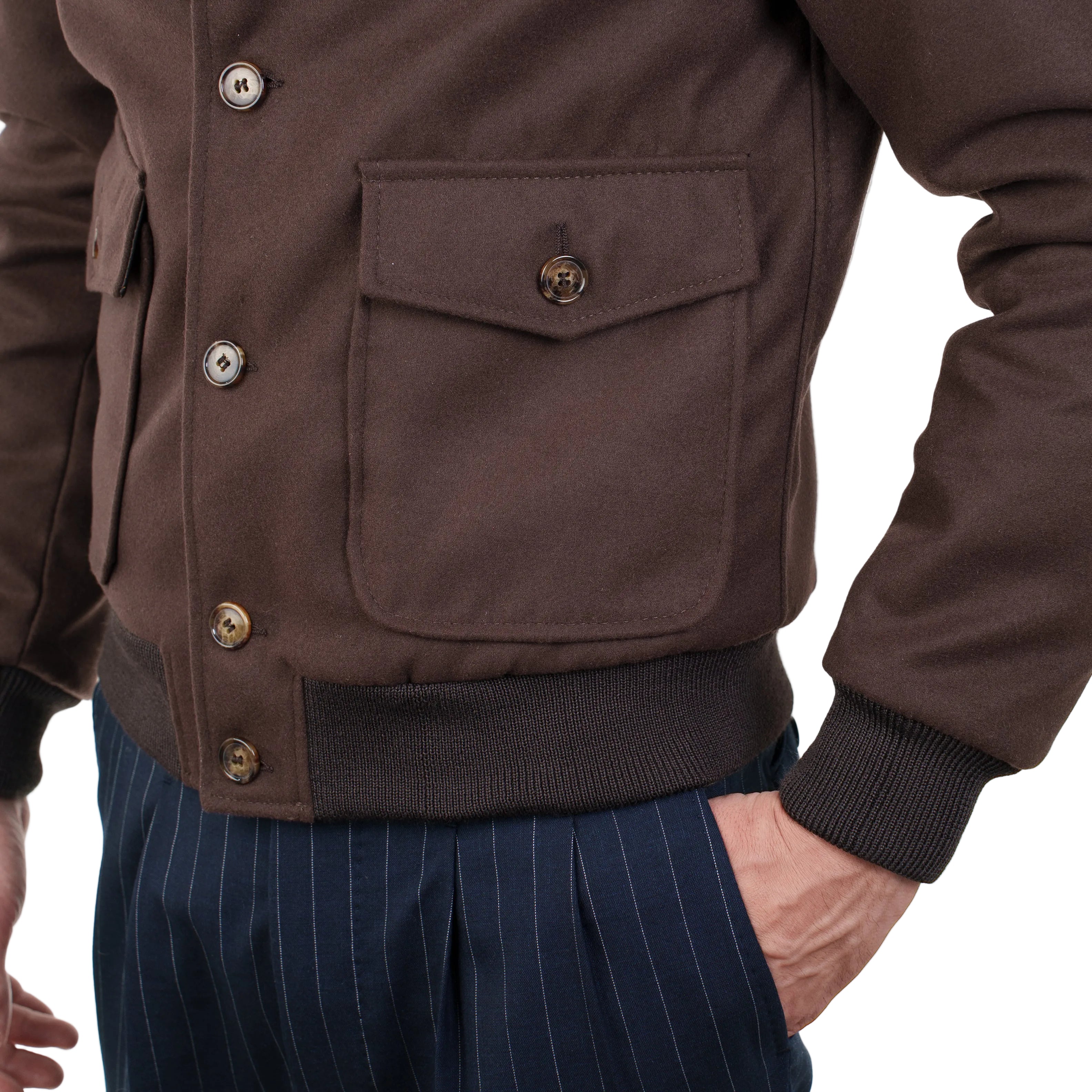 Bomber in Tessuto Pelle 98TEXMO