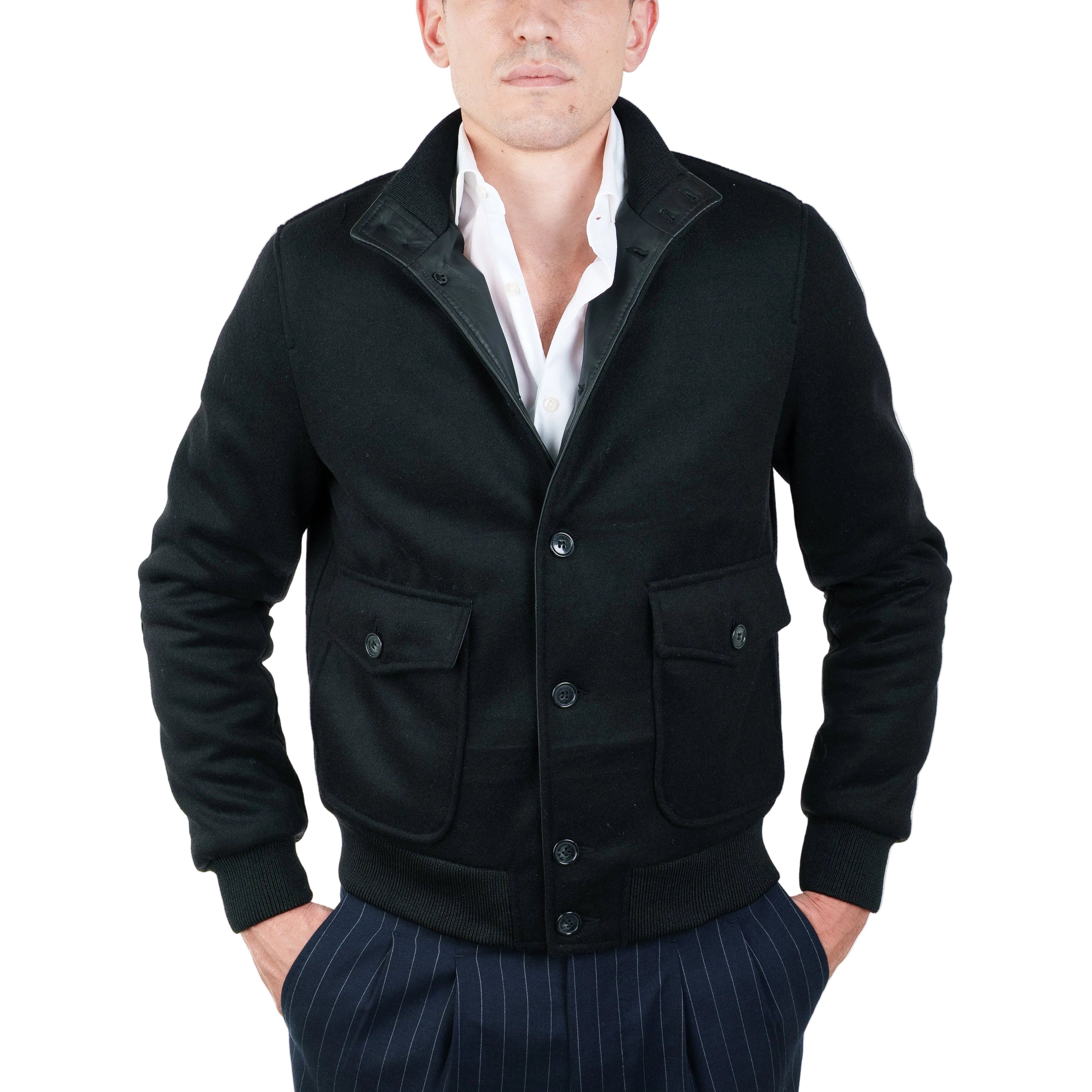 Bomber in Tessuto Pelle 98TEXNE