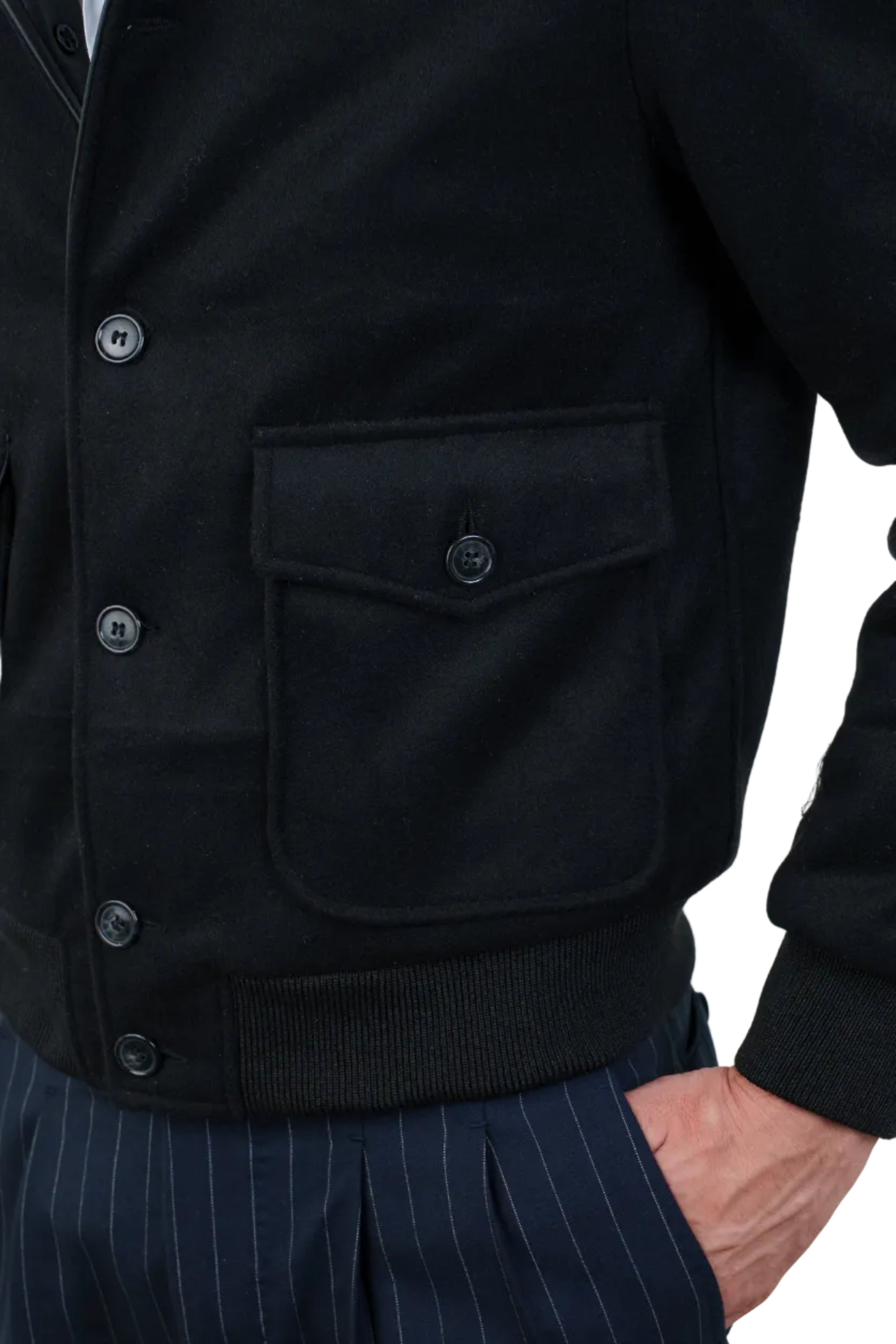 Bomber in Tessuto Pelle 98TEXNE