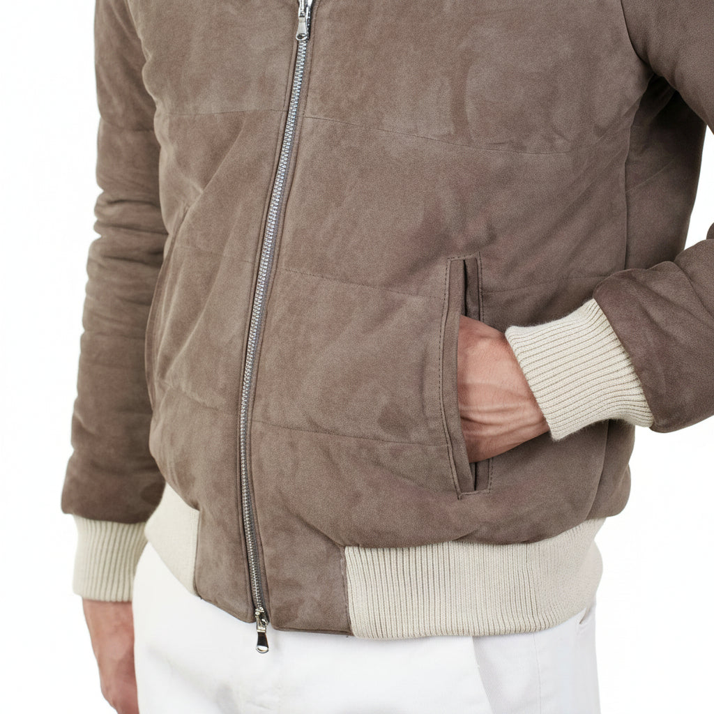 Piumino in pelle 89LCSTO