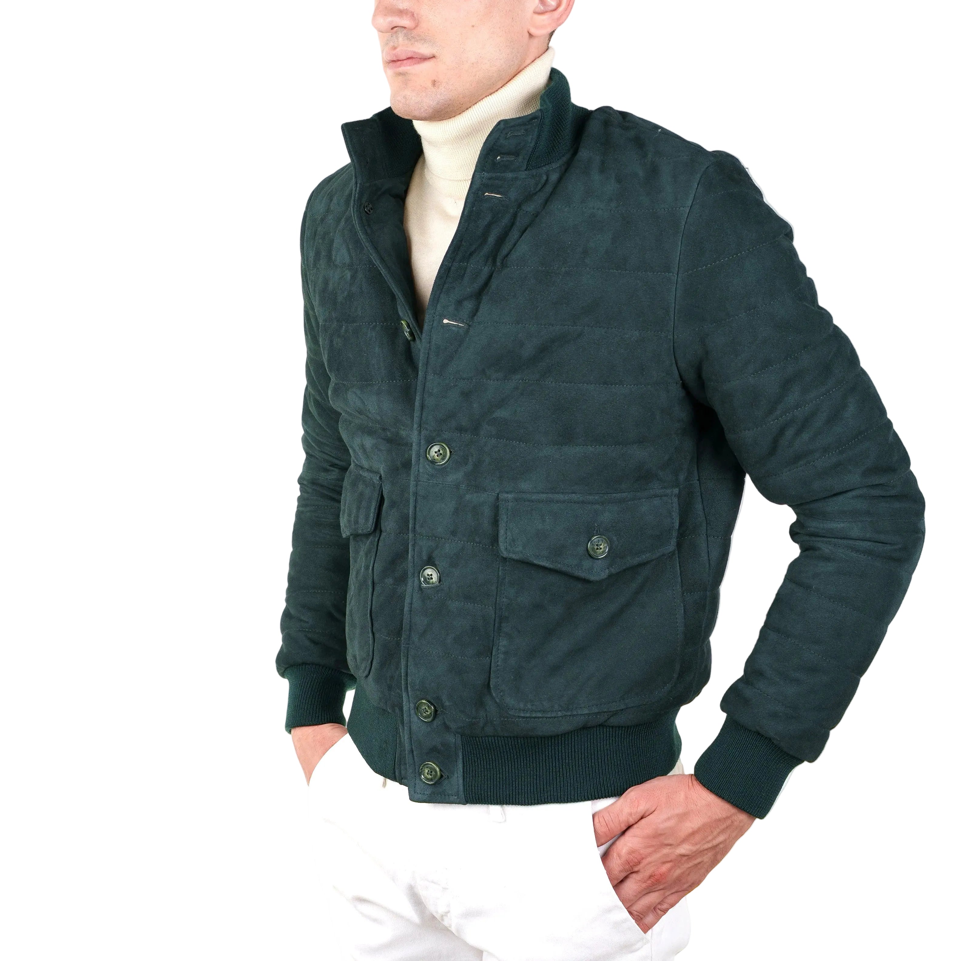 Piumino in pelle 98BLSVE