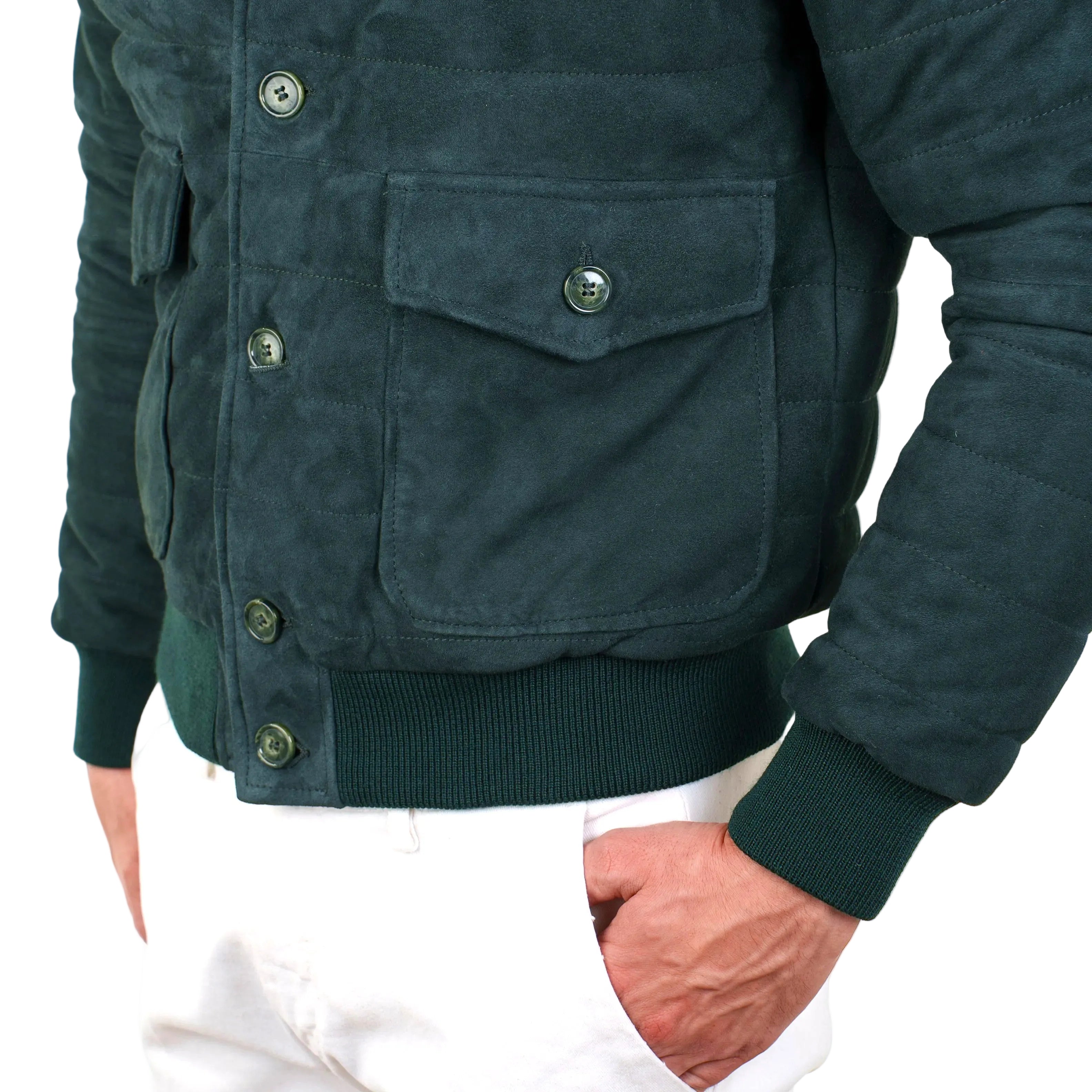 Piumino in pelle 98BLSVE