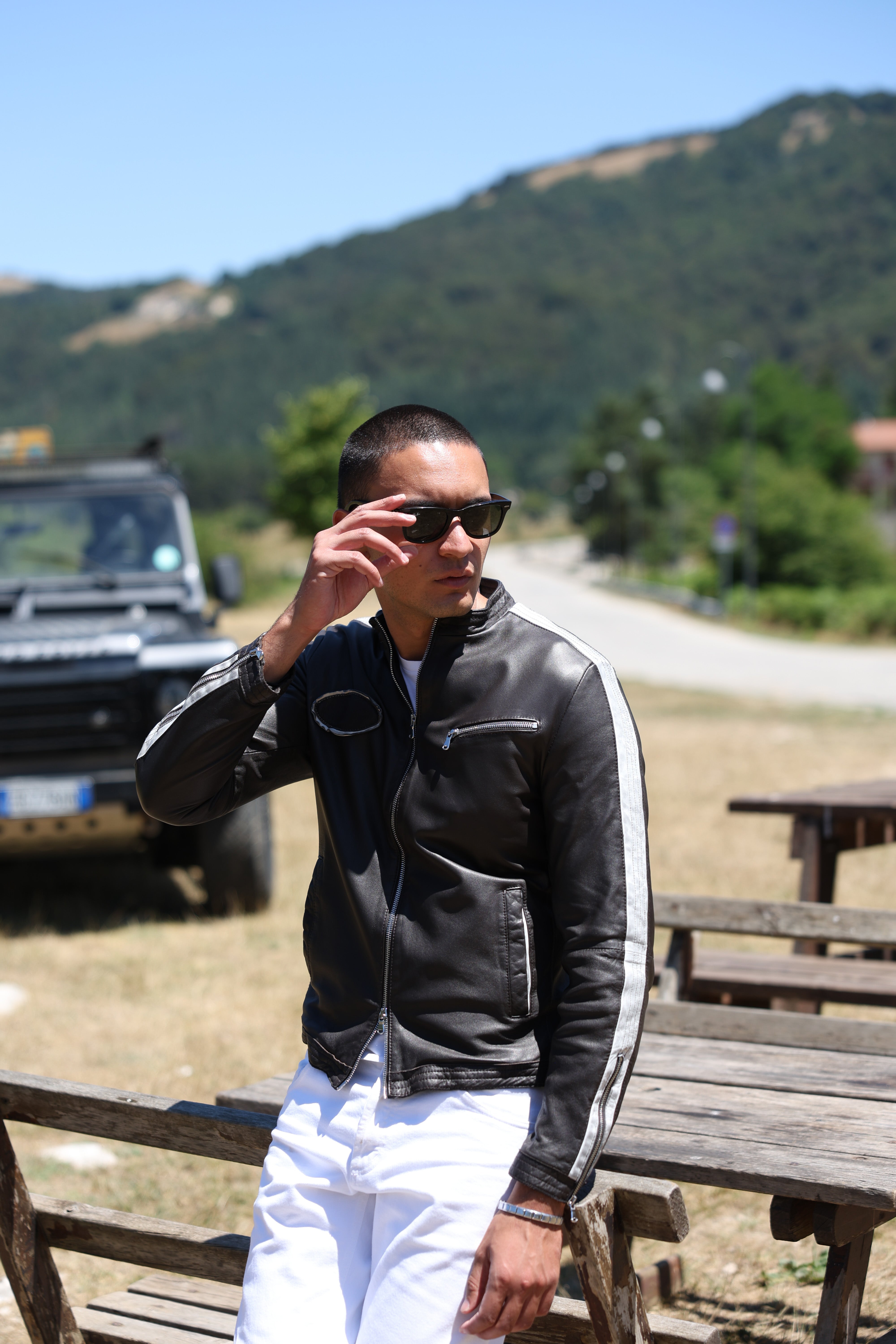 Biker in pelle 58WNABR