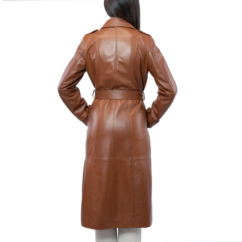 Leather trench TRHNACU