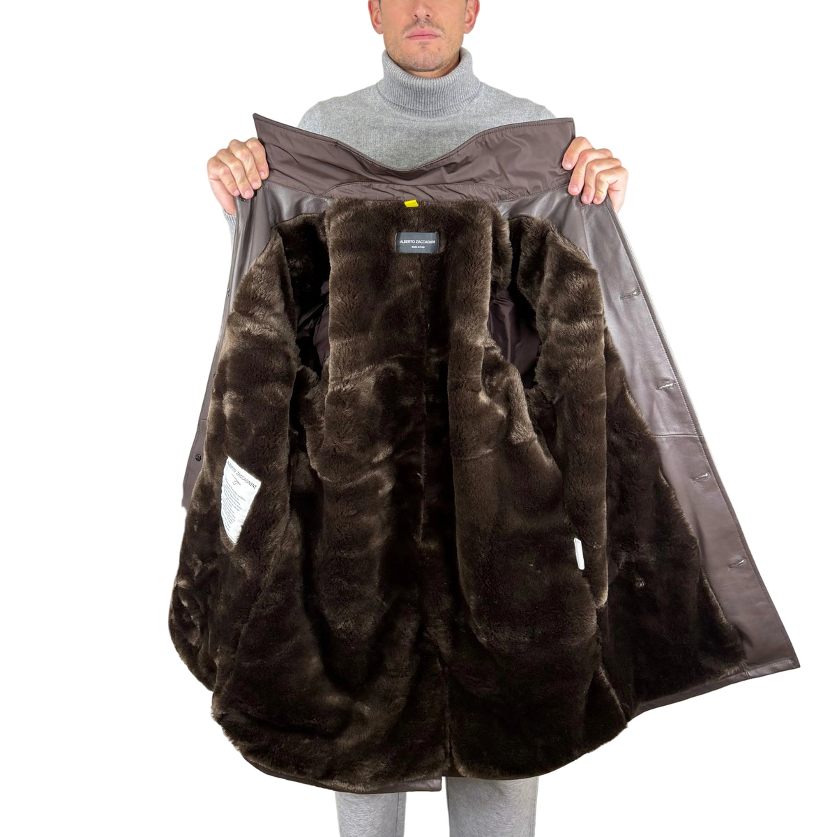 Cappotto in Tessuto Pelle 99TEXMO