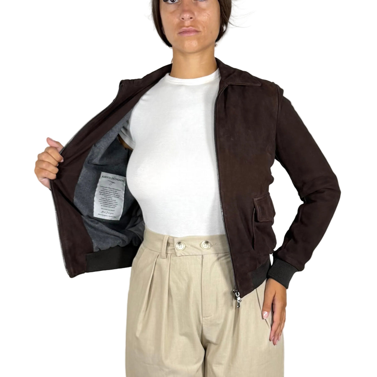 Bomber in pelle 25CLSUM
