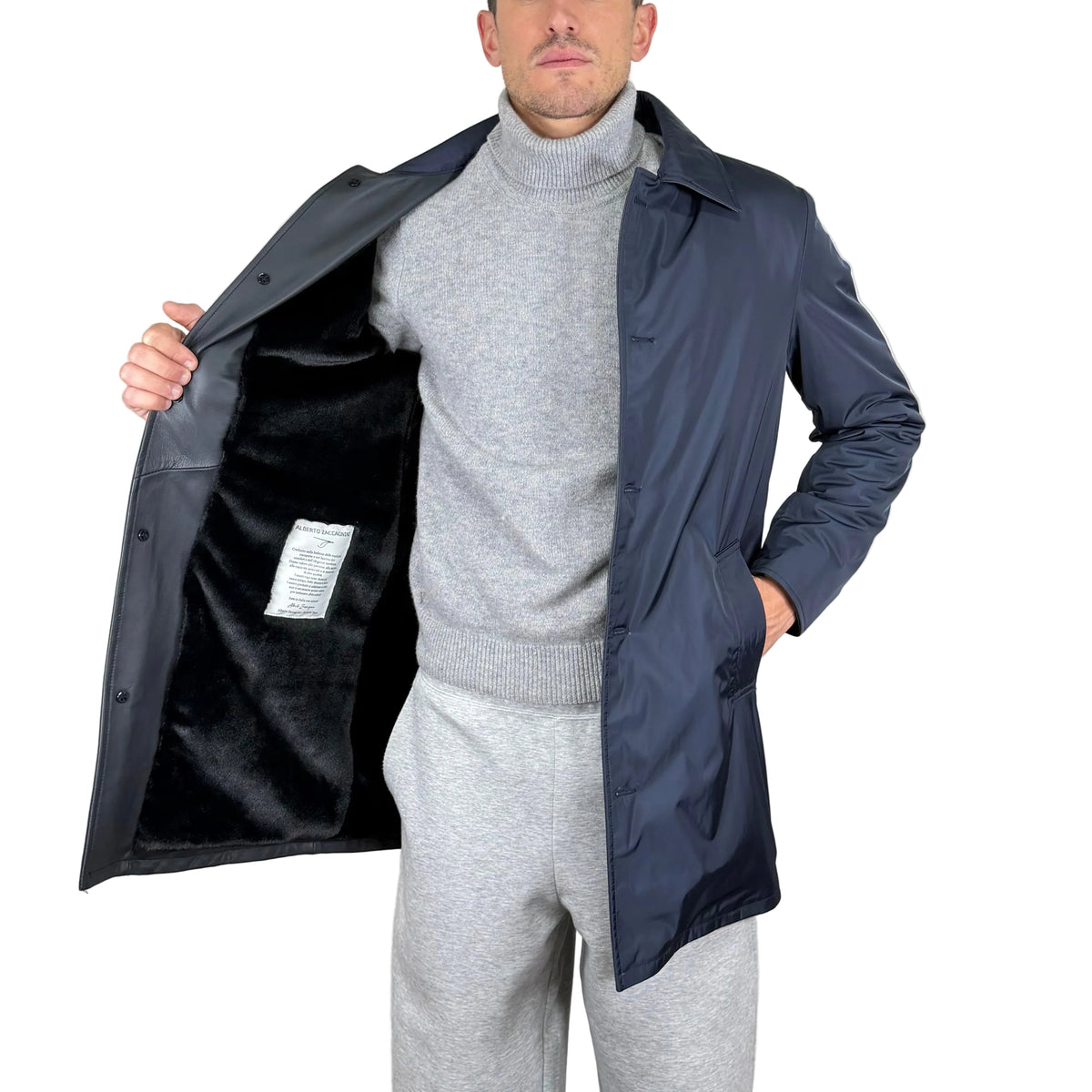Cappotto in Tessuto Pelle 99TEXBL