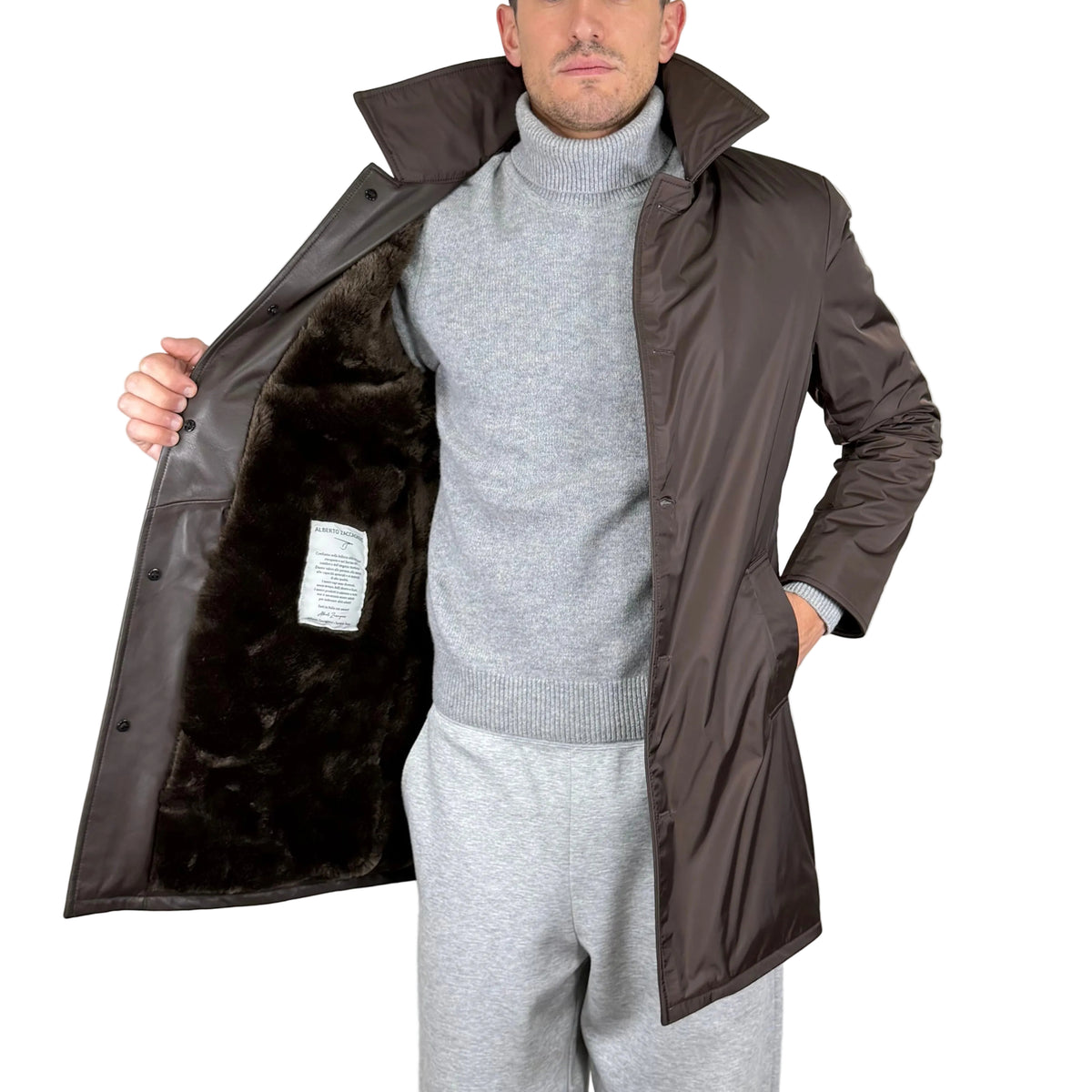 Cappotto in Tessuto Pelle 99TEXMO