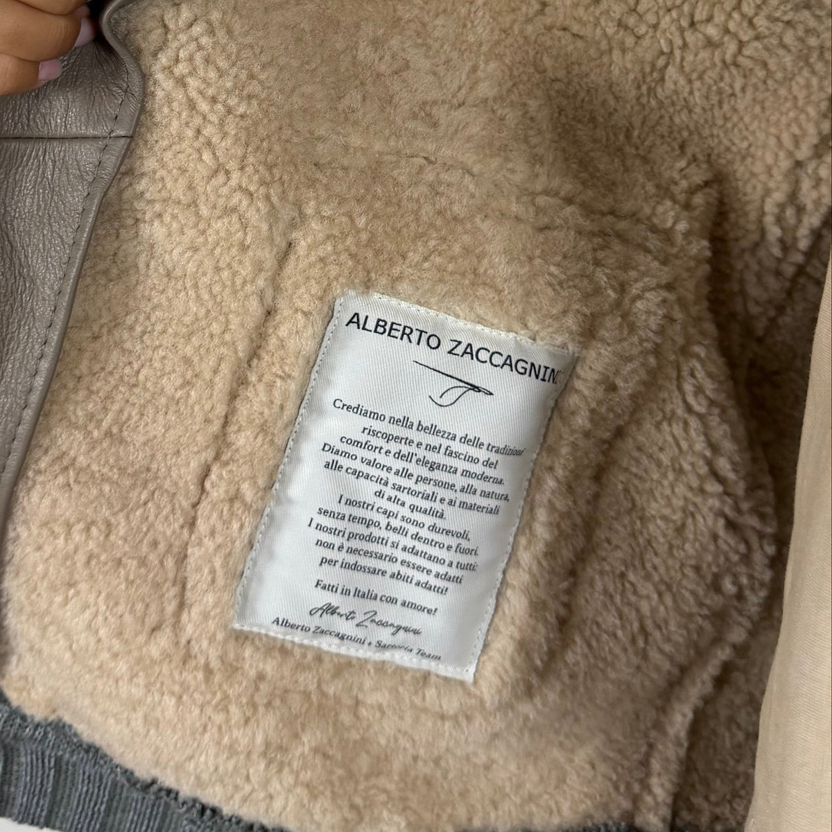 Bomber in shearling 25SHETO