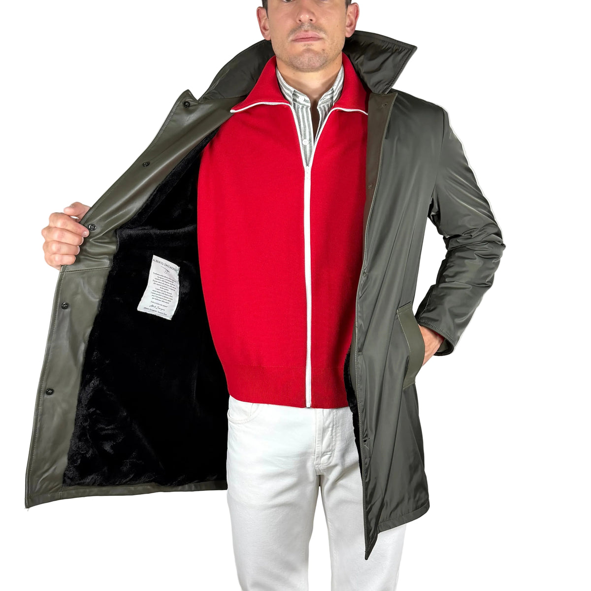 Cappotto in Tessuto Pelle 99TEXMI
